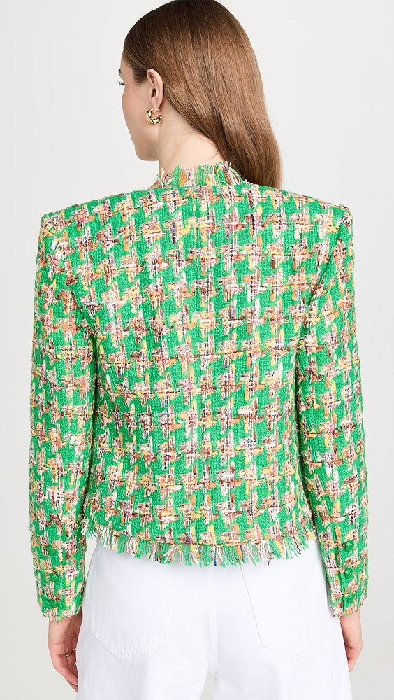 L'Agence Angelina Tweed Jacket 1619DOZ