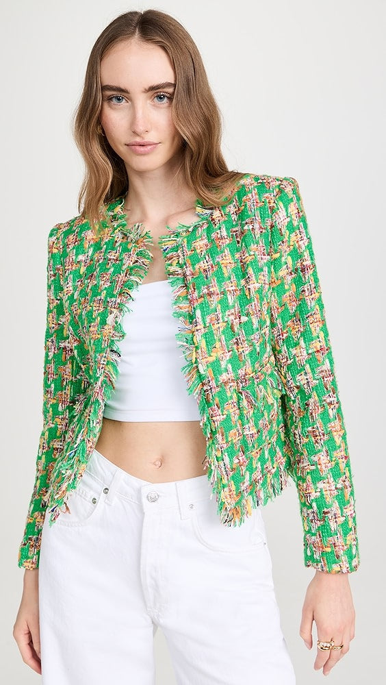 L'Agence Angelina Tweed Jacket 1619DOZ