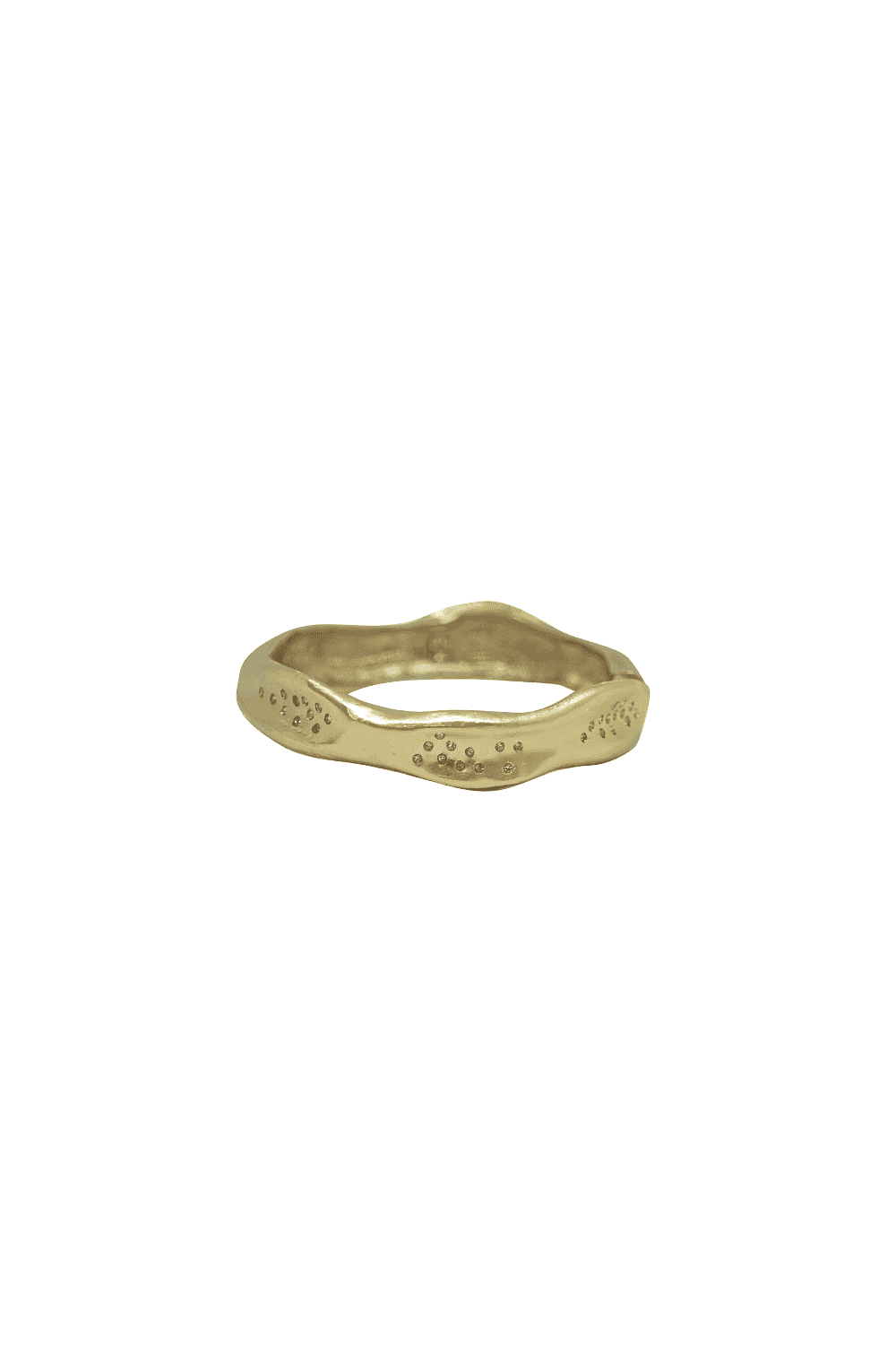 Tat2 Gold Medium Impression Bangle B347