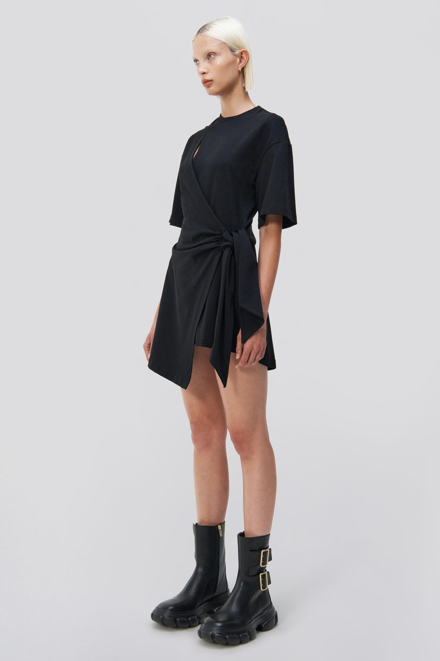 Simkhai Livia Wrap Tie Dress