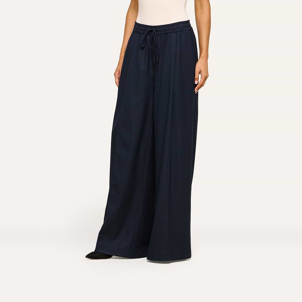 L'Agence Connie Drawstring Pinstripe Trouser 20006ISP