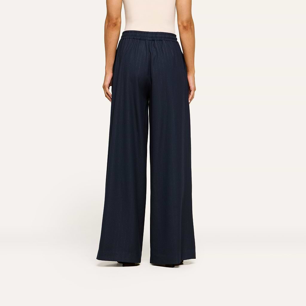 L'Agence Connie Drawstring Pinstripe Trouser 20006ISP