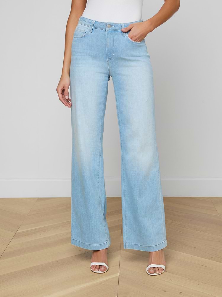 L'Agence Scottie H/R Wide Leg 2859RDM