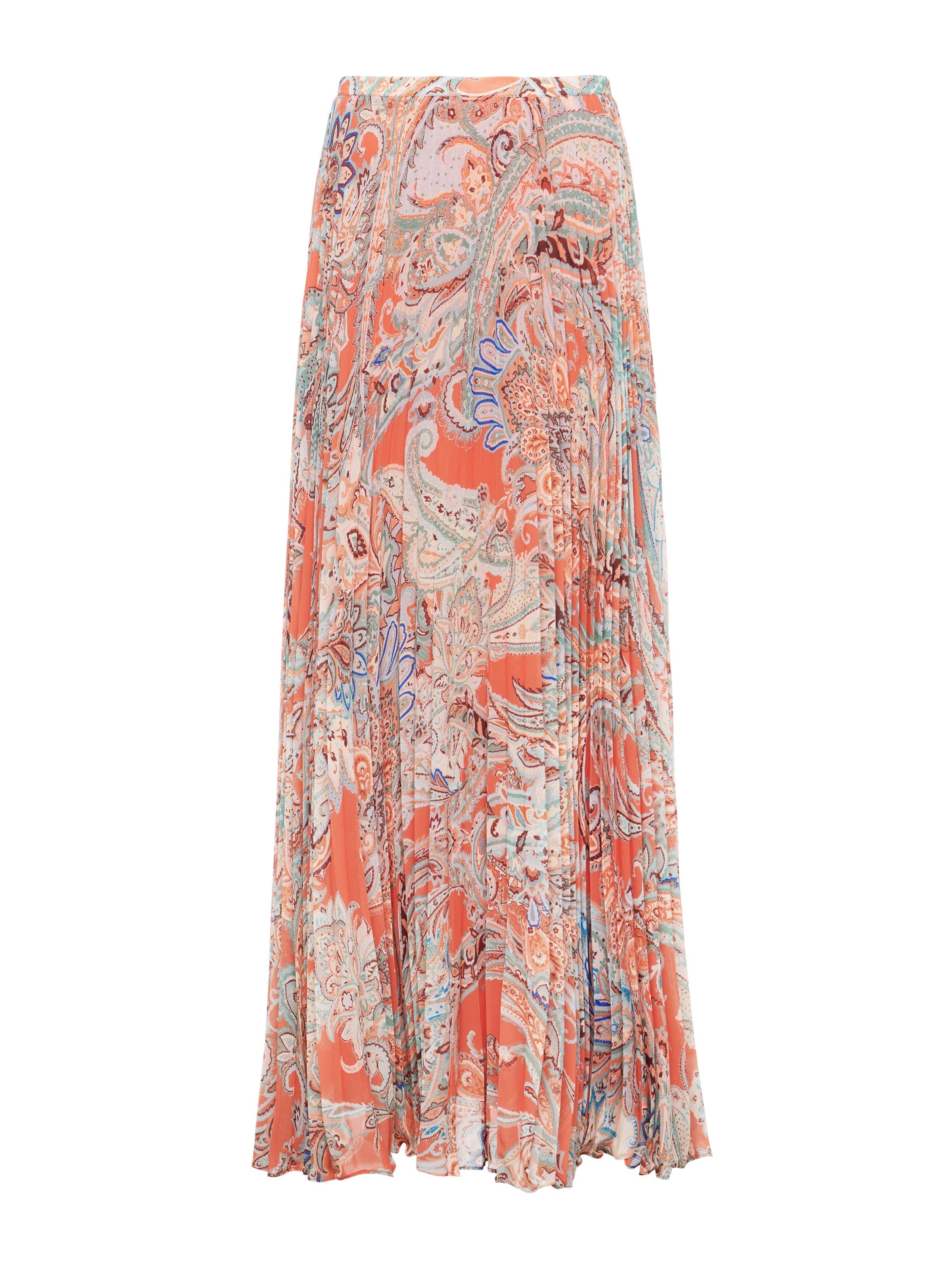 L'Agence Torin Pleated Maxi Skirt 3413TQC