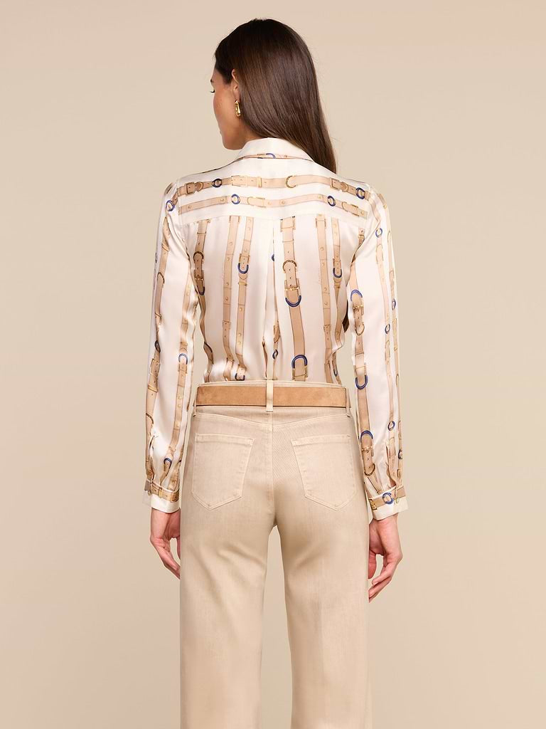 L'Agence Tyler Silk Blouse 40223AXE