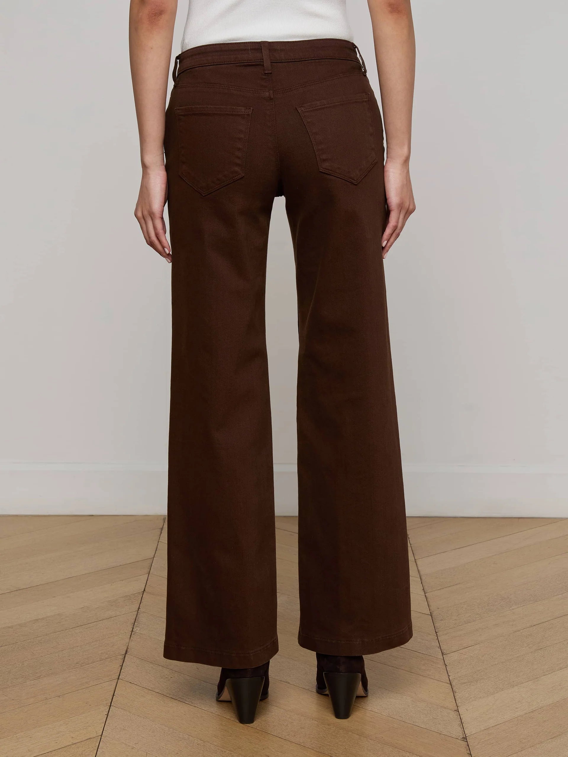L'Agence Joanne Low Rise Wide Leg Jeans 2923KBO