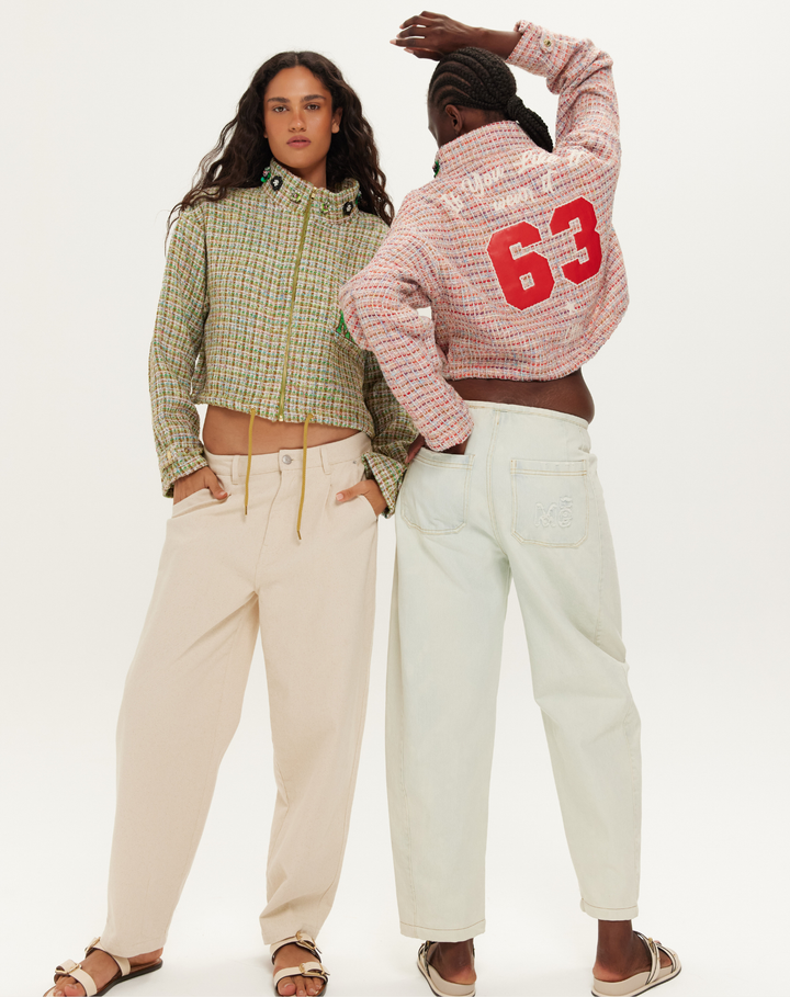 Me369 Ivy Cropped High Neck Zip 50361