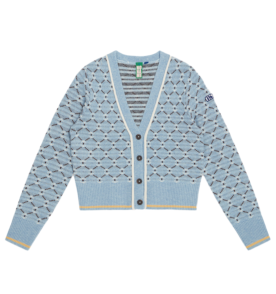 No Name Gloria Cardigan FA24M07 in Stonewash