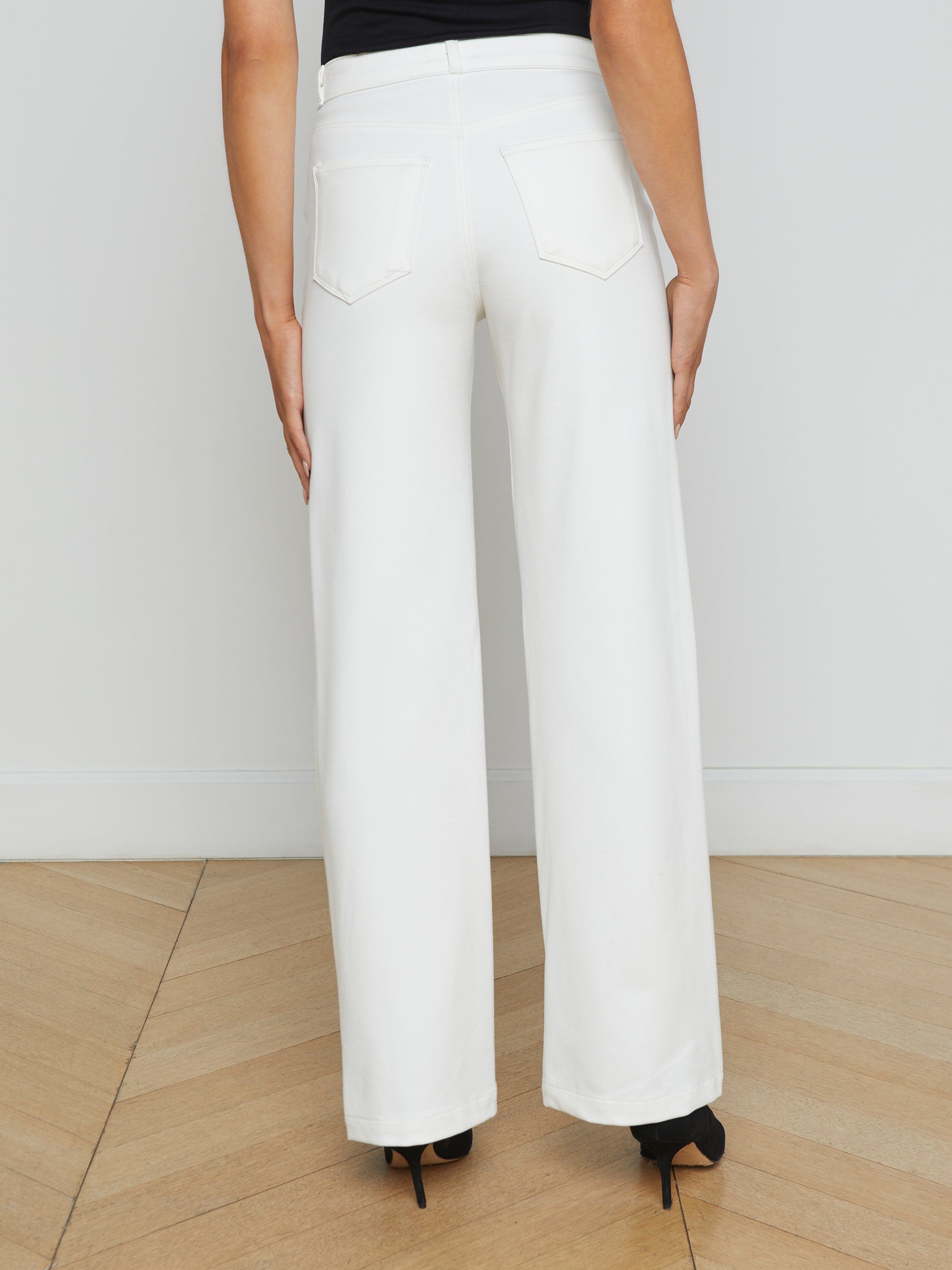 L'Agence Clayton Wide Leg 2790APTV in Ivory