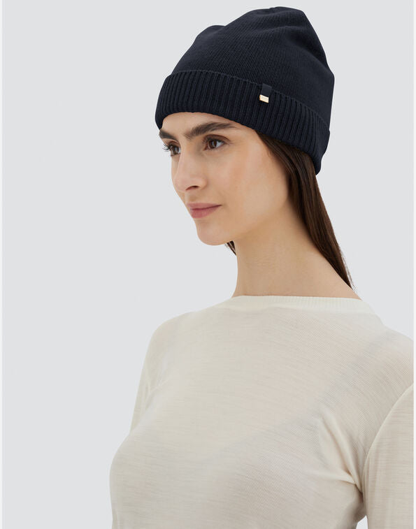 Herno Knitted Hat BER00004D in Blue or Beige