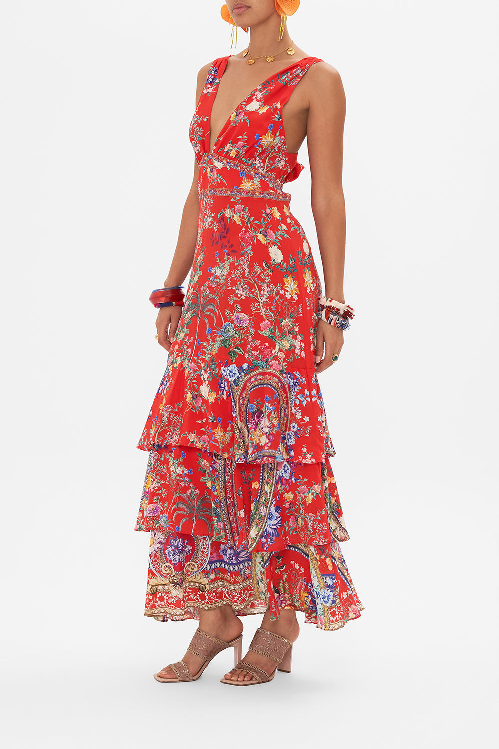 Camilla Tiered Ruffle Hem Dress 26928