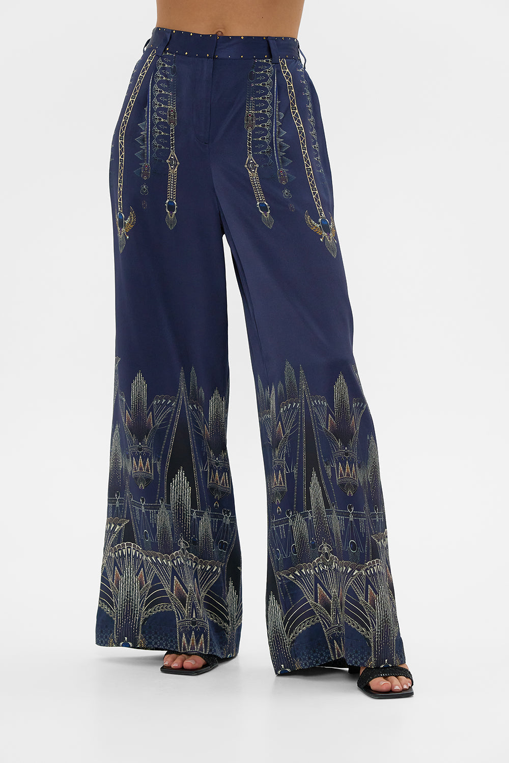 Camilla Wide Leg Waisted Pants 31646 in The Egypt Effect