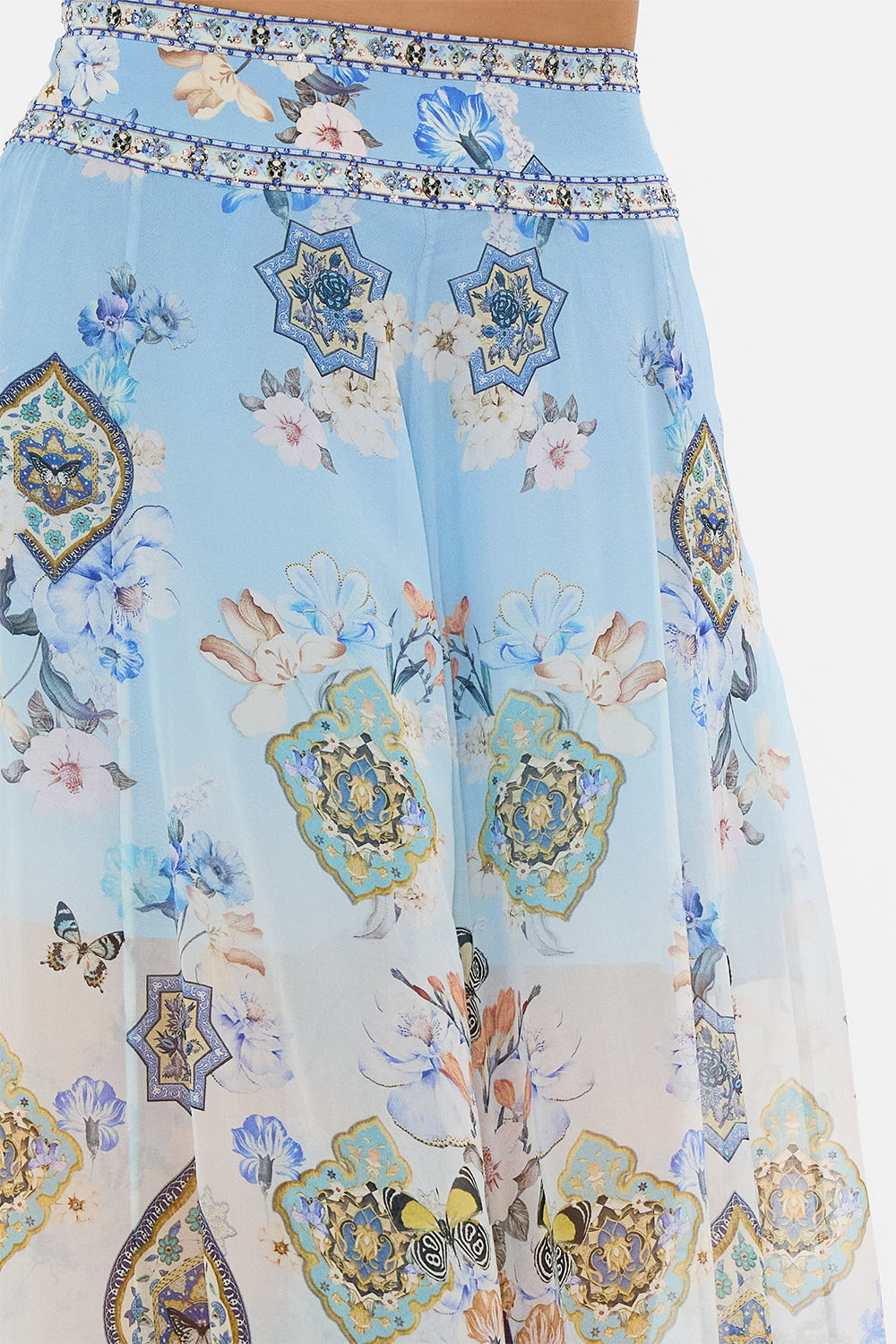 Camilla Sheer Wide Leg Pant in Al Manial Palace Memoirs