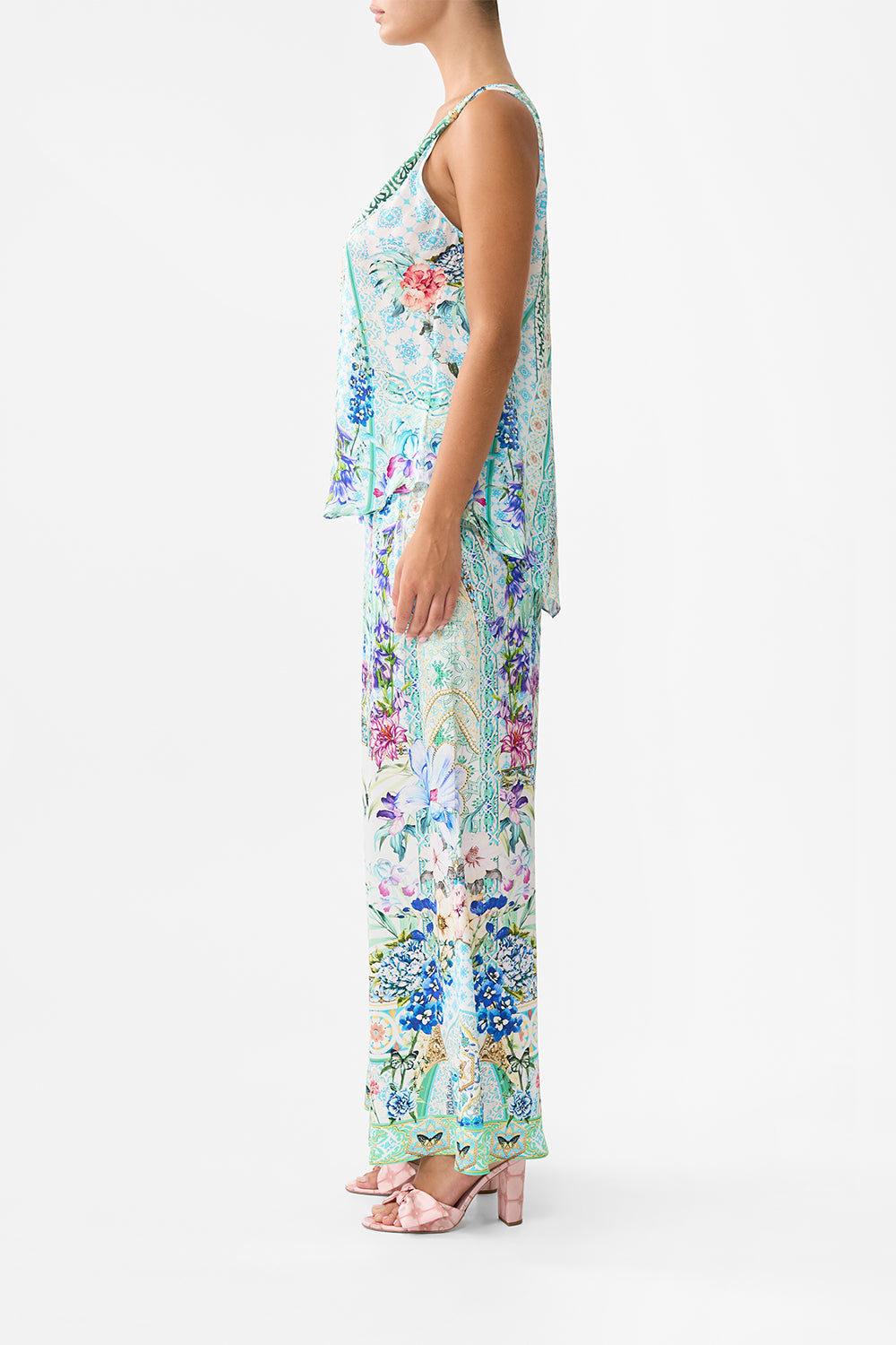 Camilla Tank Top with Strap Bead Detail 33365