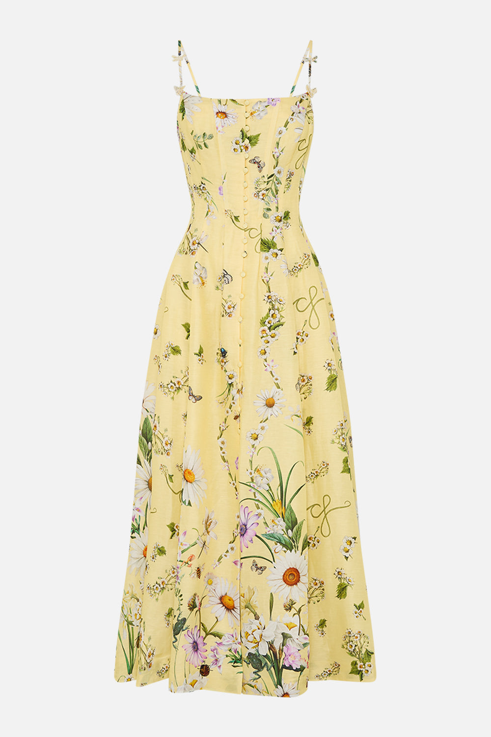 Camilla Corset Dress With Long Flared Skirt 34768