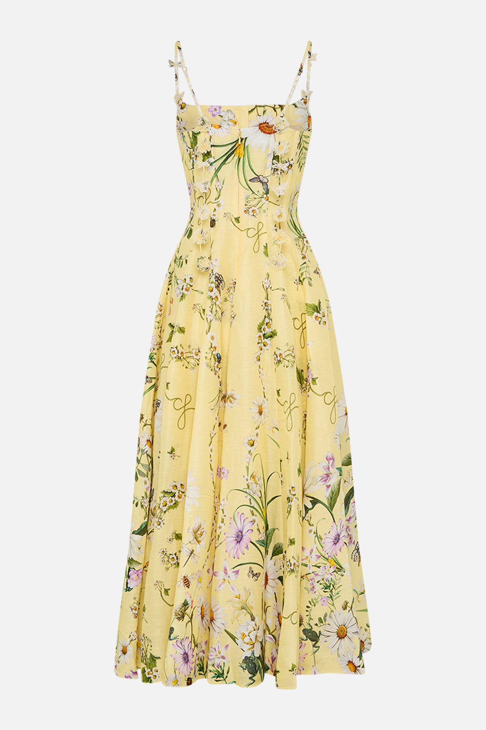 Camilla Corset Dress With Long Flared Skirt 34768