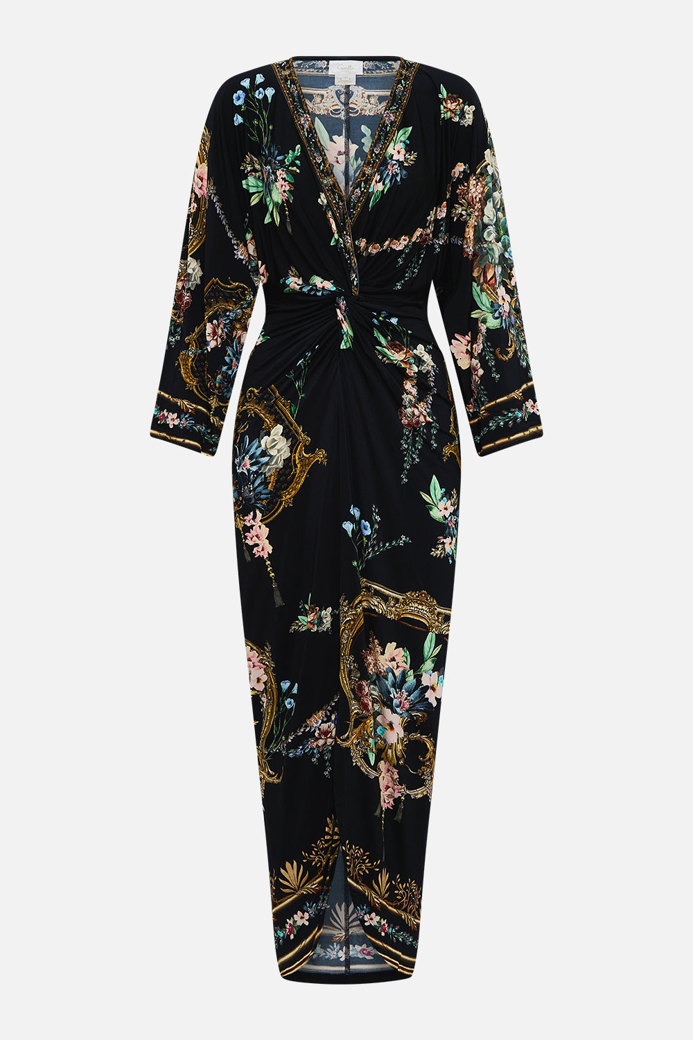 Camilla Long Split Front Twist Dress 34827