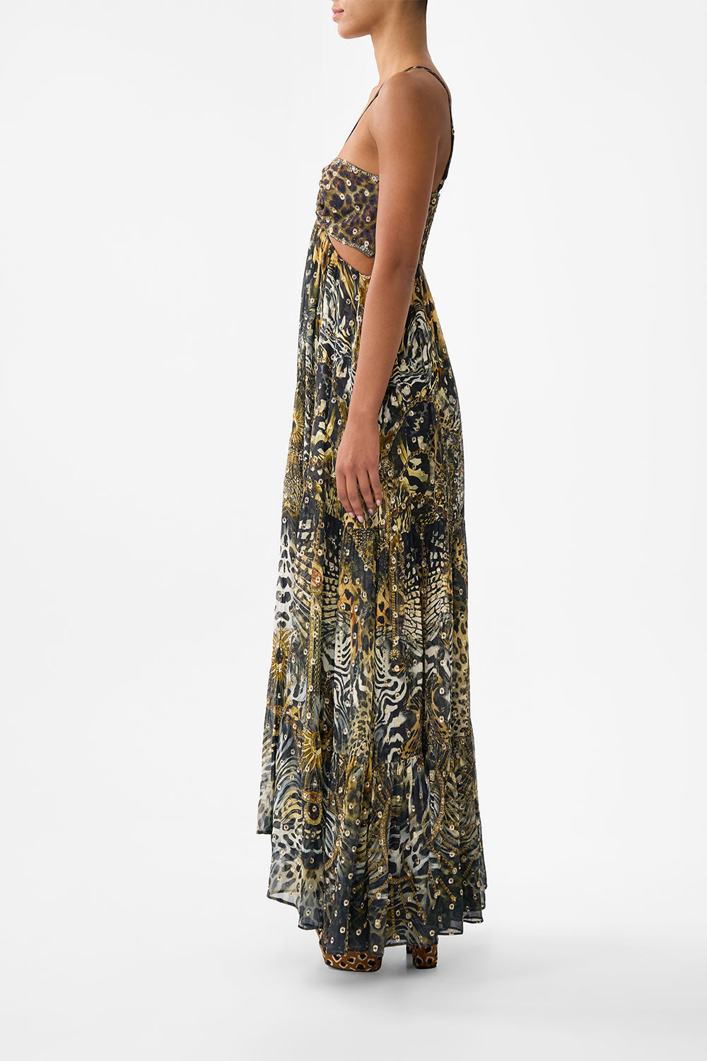 Camilla Gathered Cut Out Dress 38223