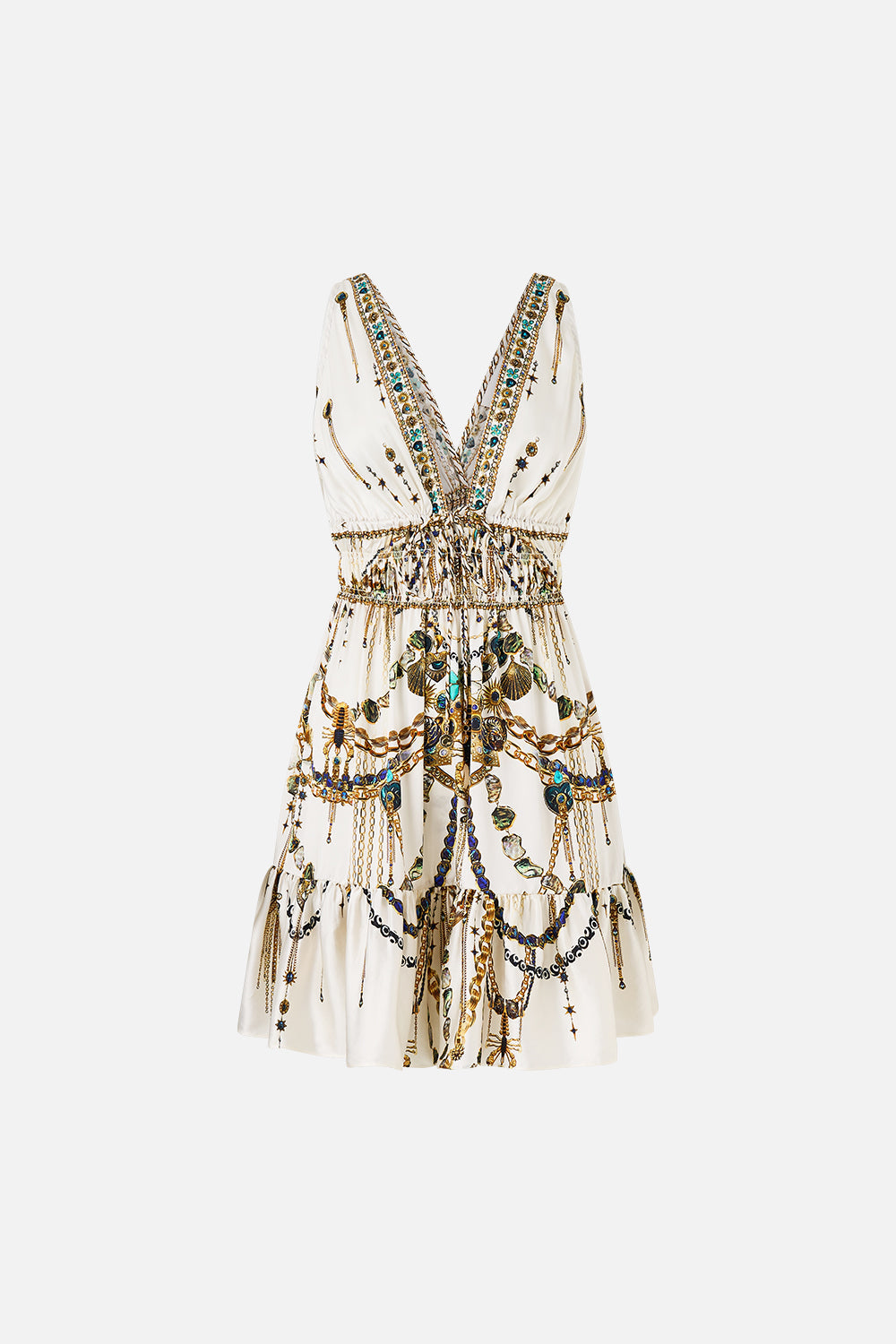 Camilla Shirred Waist Mini Dress 38351