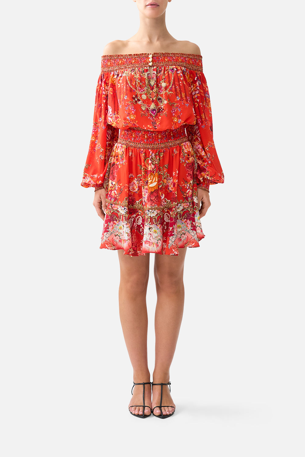 Camilla Off Shoulder Short Dress 00040413