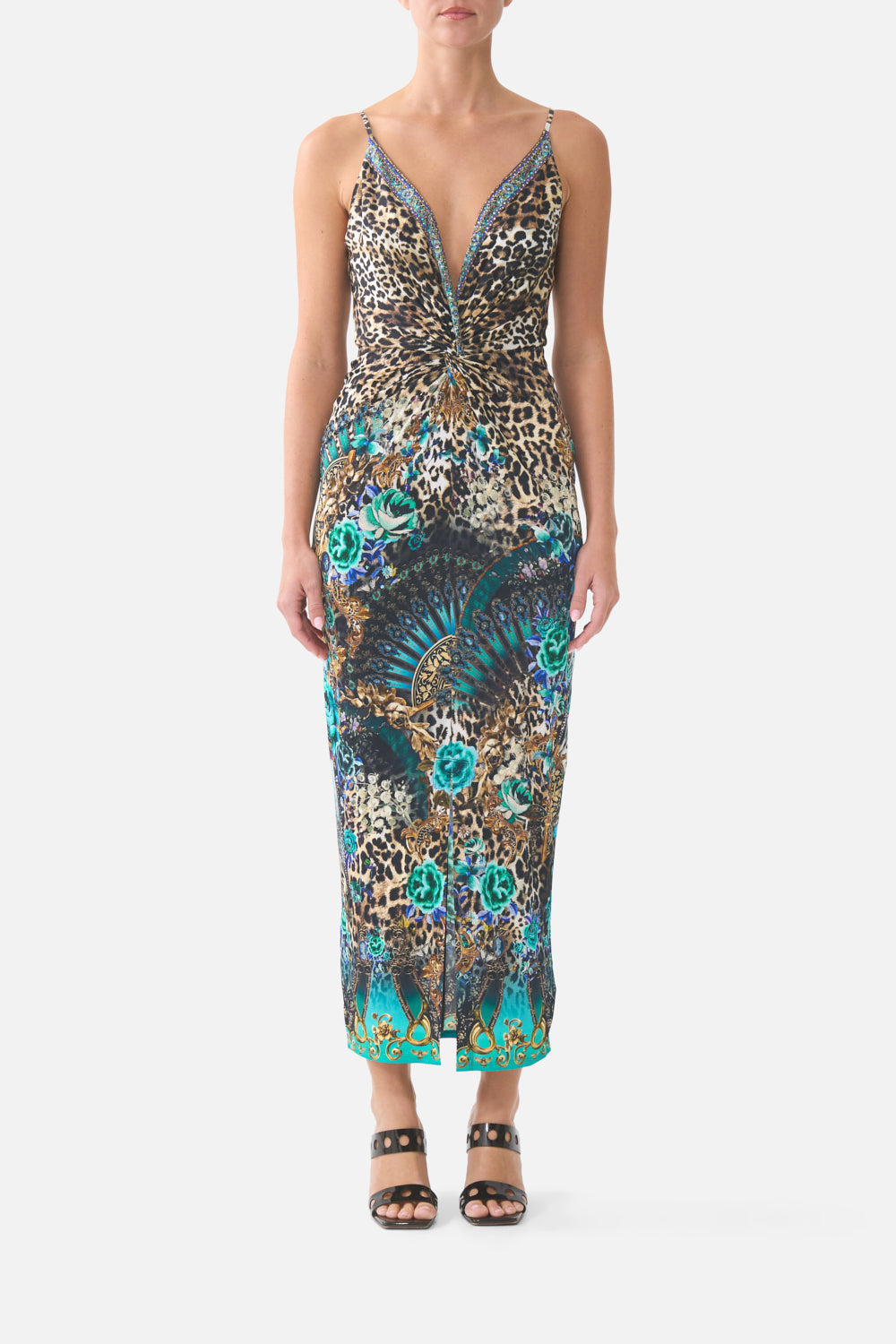 Camilla Strappy Dress With Twist Front 41611