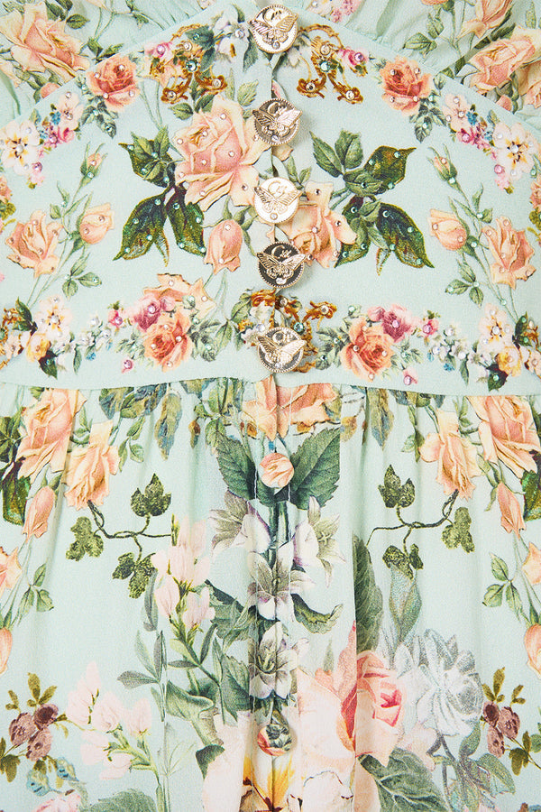 Camilla Button Dress With Shaped Waistband 00042734
