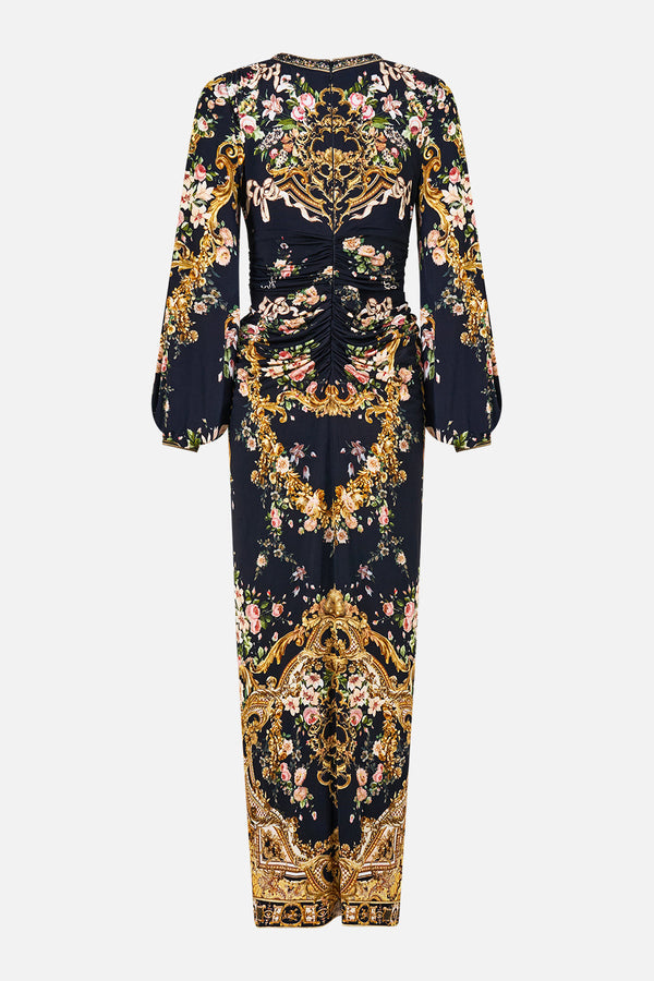 Camilla Waisted Draped Jersey Dress 44123