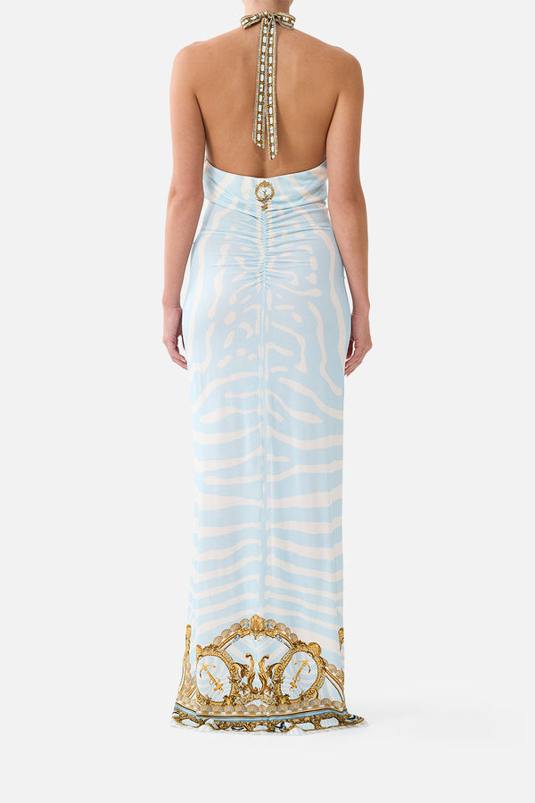Camilla Ruched Front Halter Dress 45788