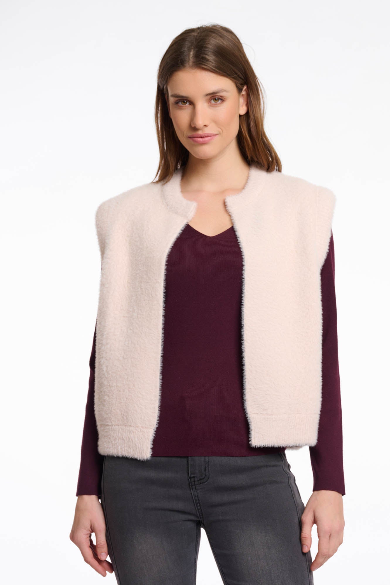 Rino & Pelle Elona Waistcoat in Stone