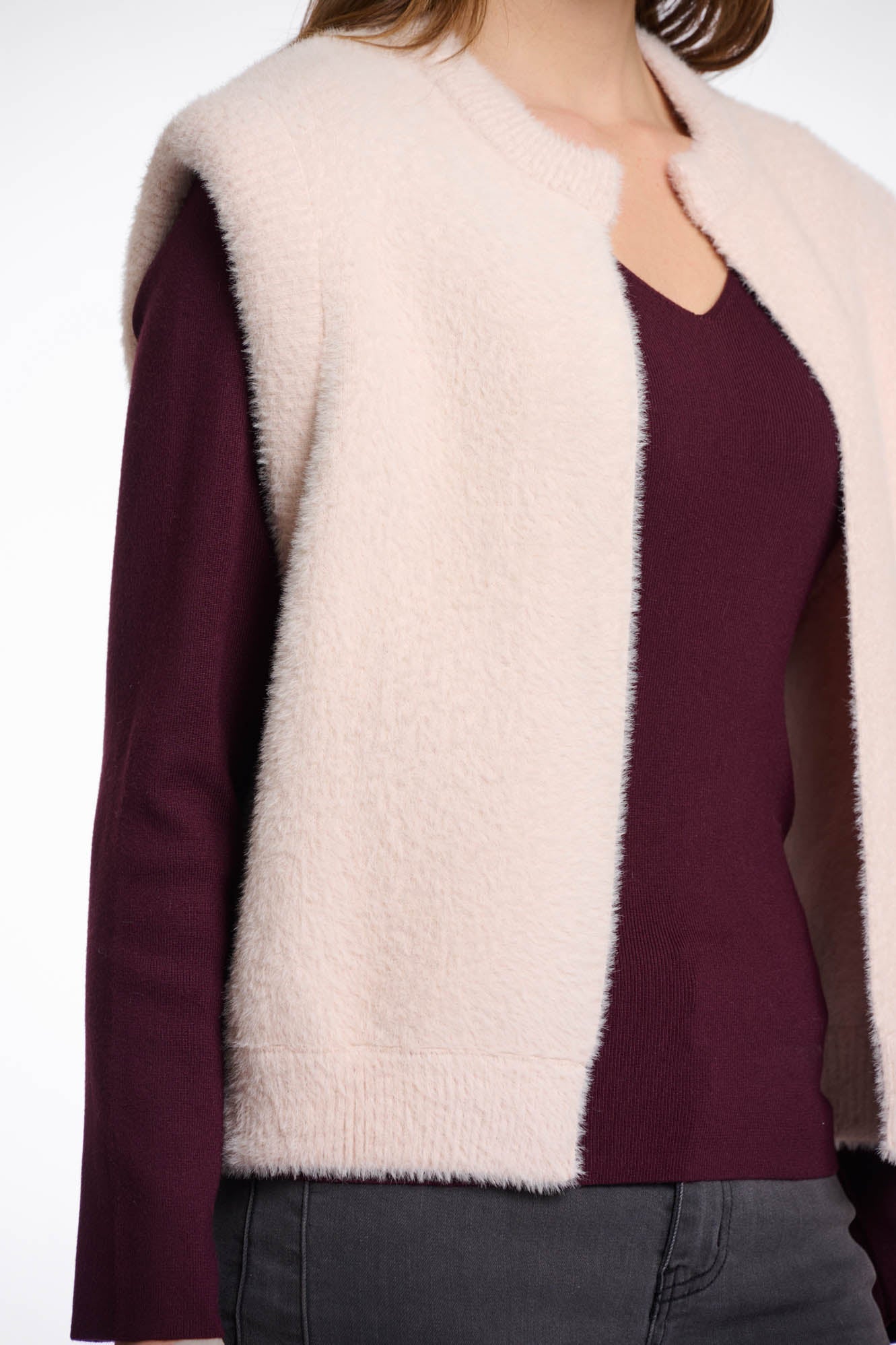 Rino & Pelle Elona Waistcoat in Stone