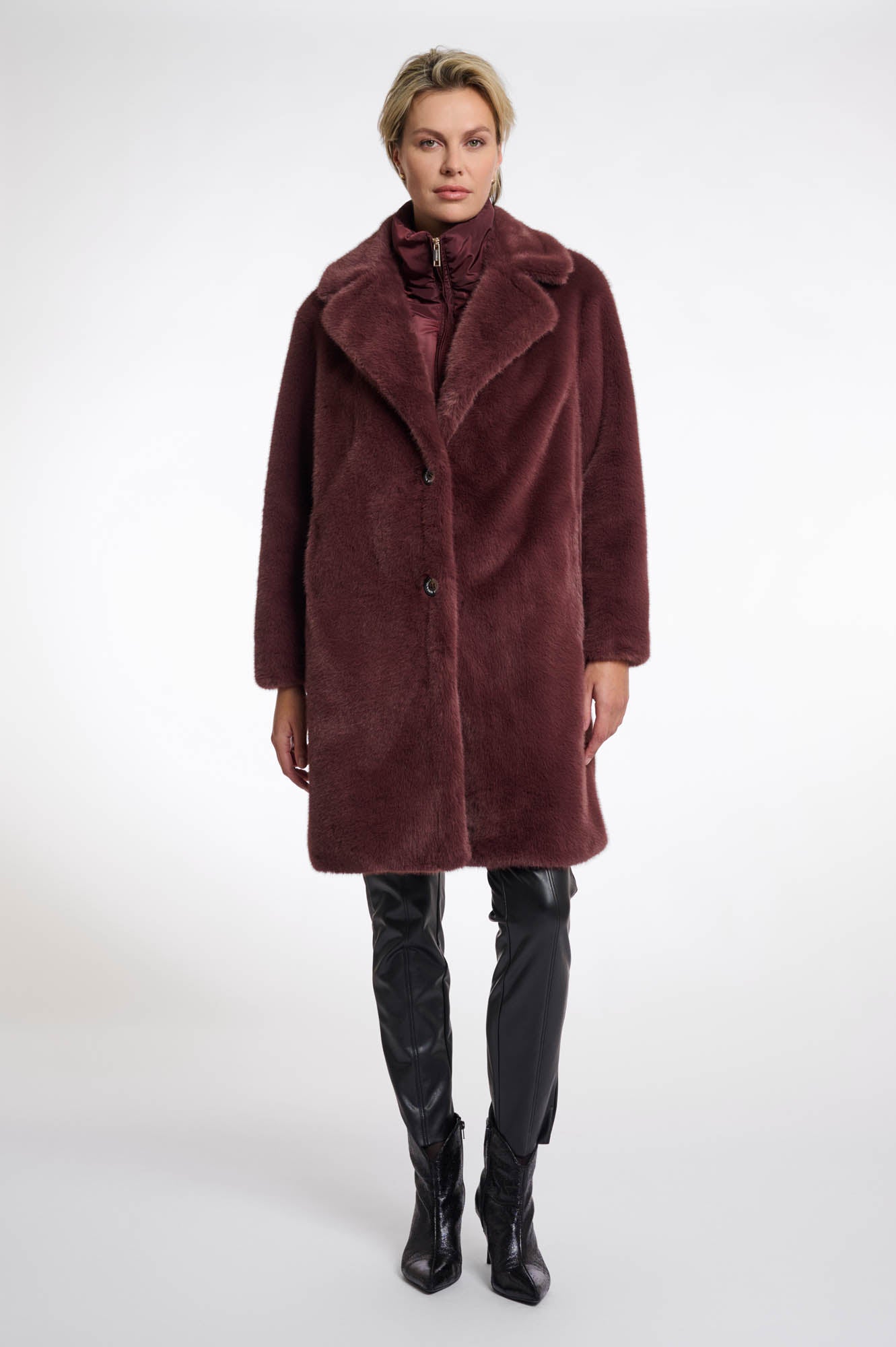 Rino & Pelle Geesje Coat in Chocolate Bean