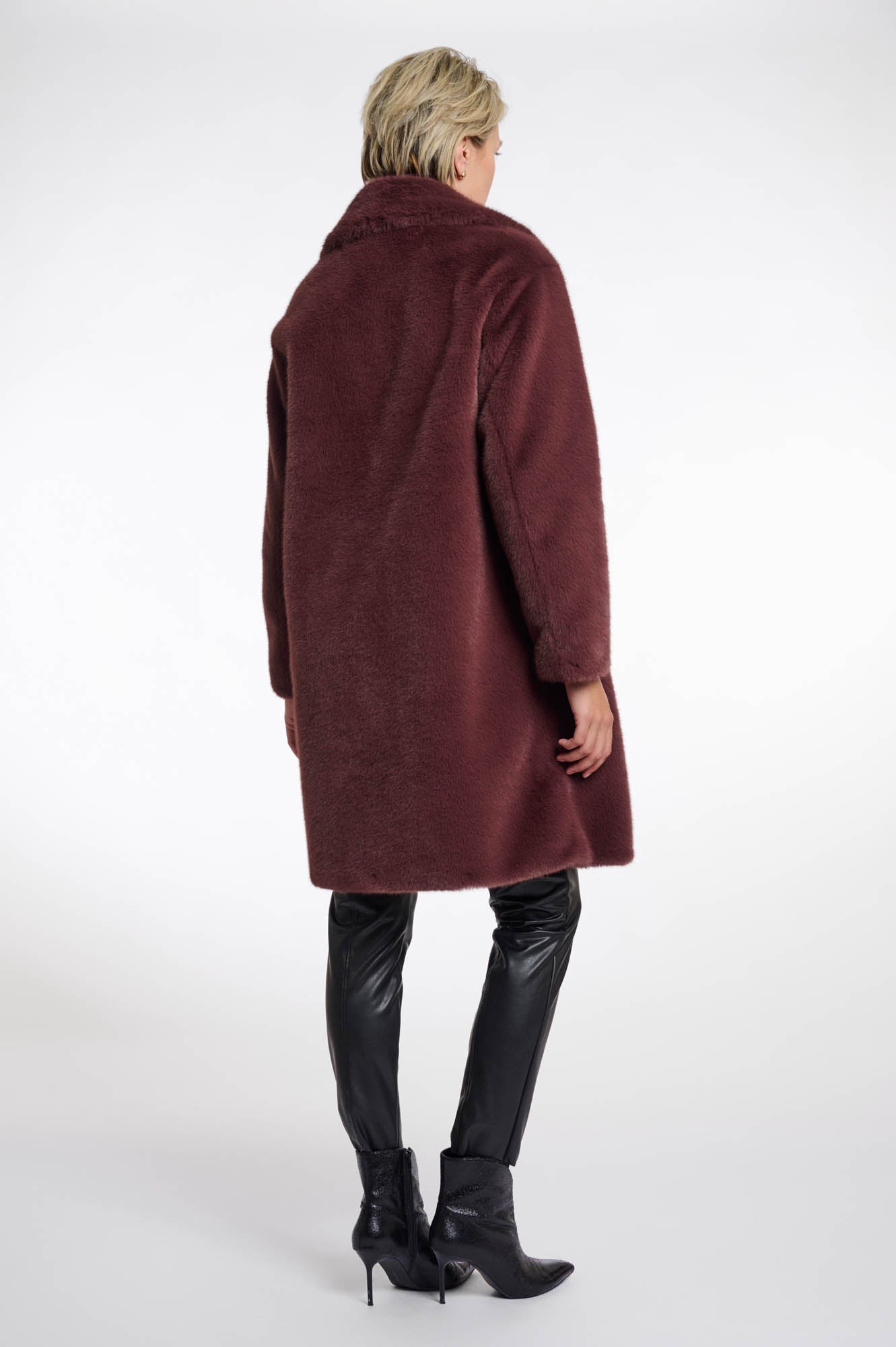 Rino & Pelle Geesje Coat in Chocolate Bean