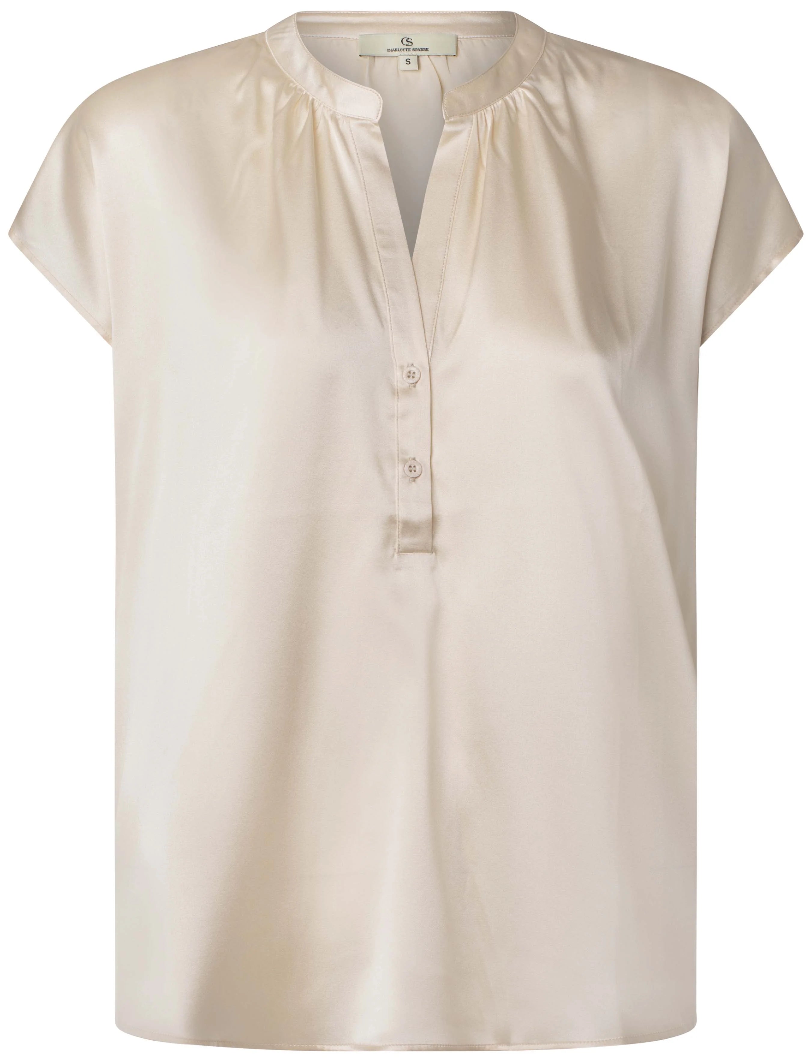 Charlotte Sparre Cap Sleeve 3301 Top in Gold or Beige