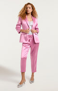 Cinq a Sept Smooth Satin Scrunched Cheyenne Blazer