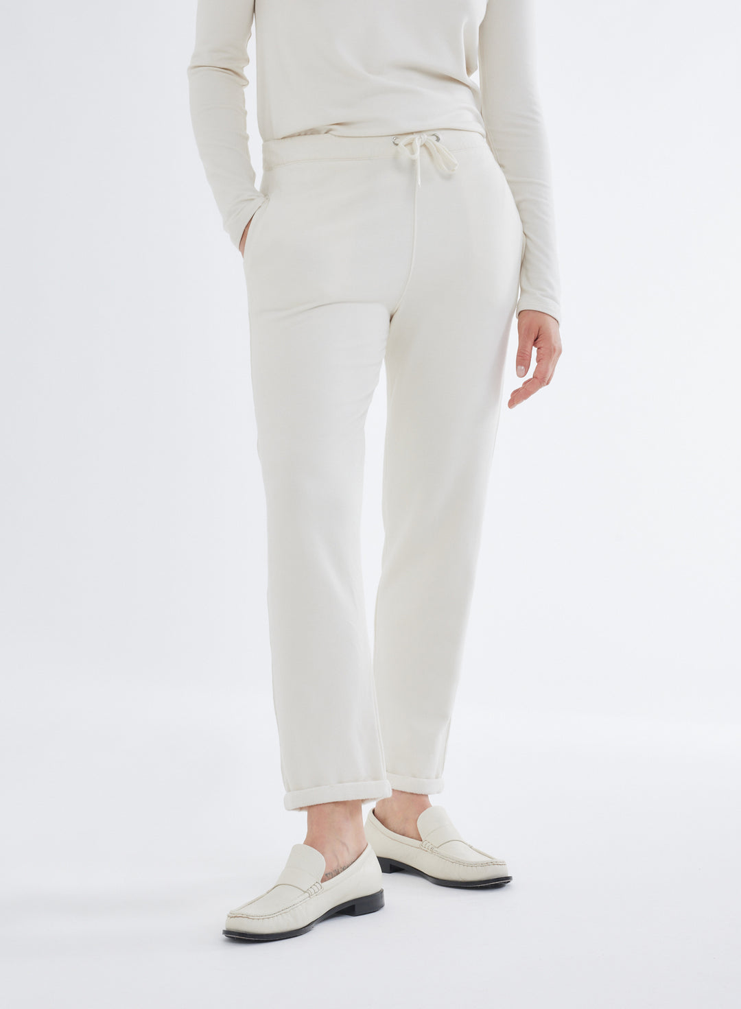 Majestic Filatures Joggers FPA023 in Ivory