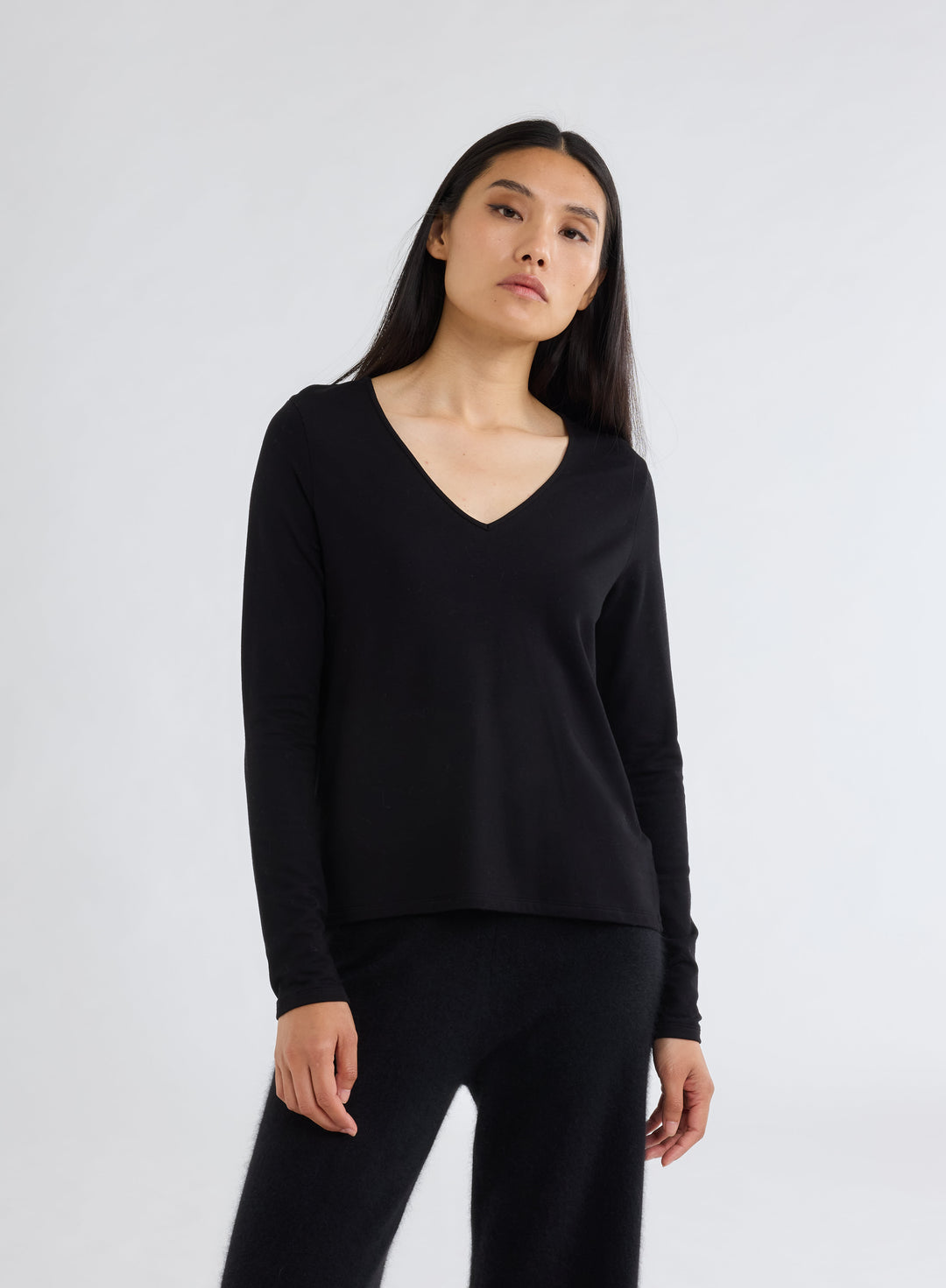 Majestic Filatures Long Sleeve Top FTS856 in Ivory or Black