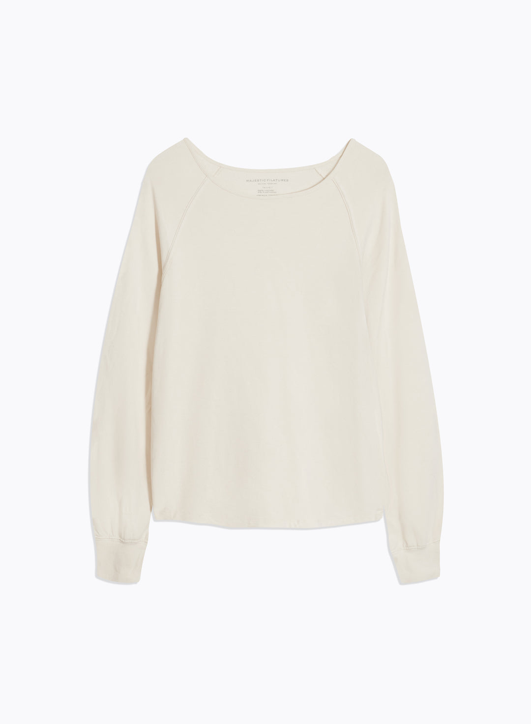 Majestic Filatures Long Sleeve Top FTS857 in Ivory