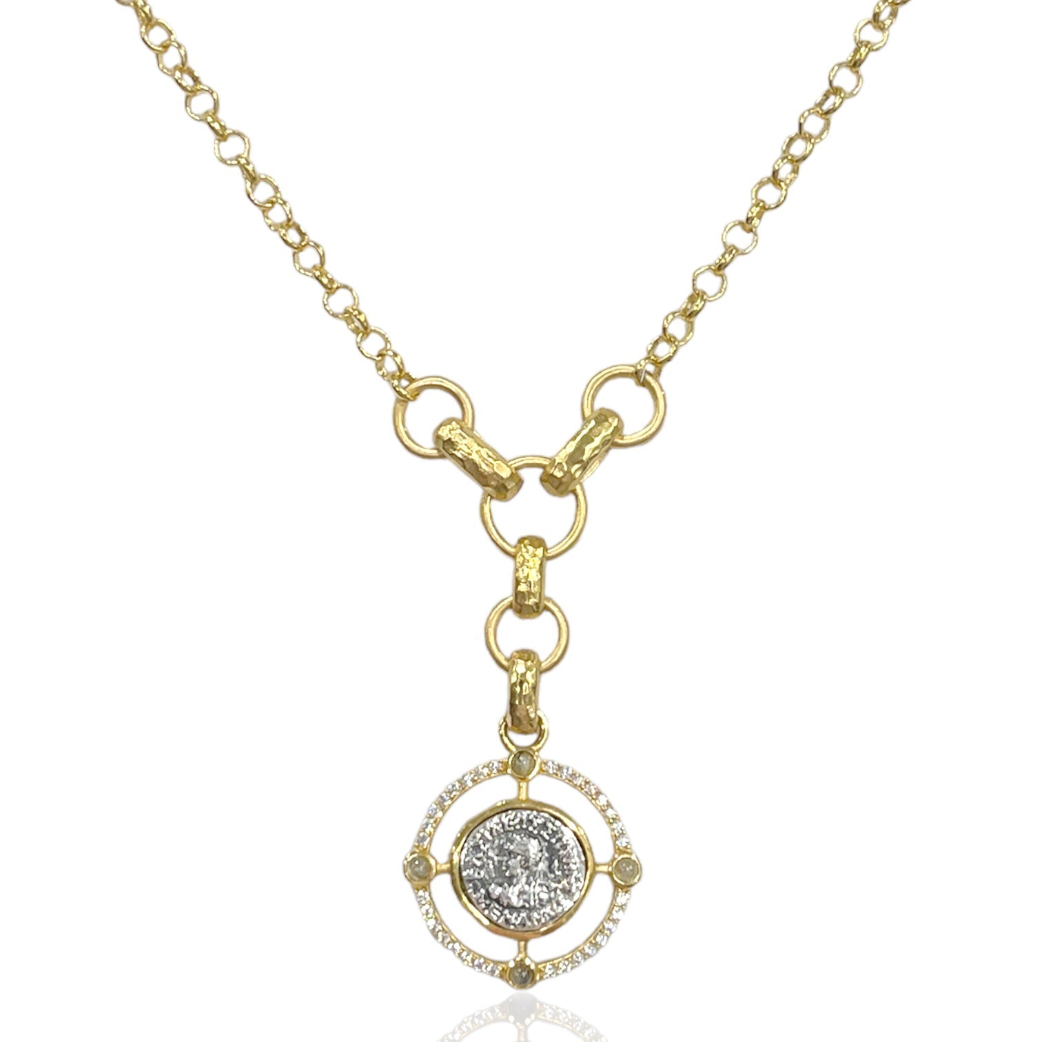 Tat2 N770 Miko Coin Necklace in GLD or VS