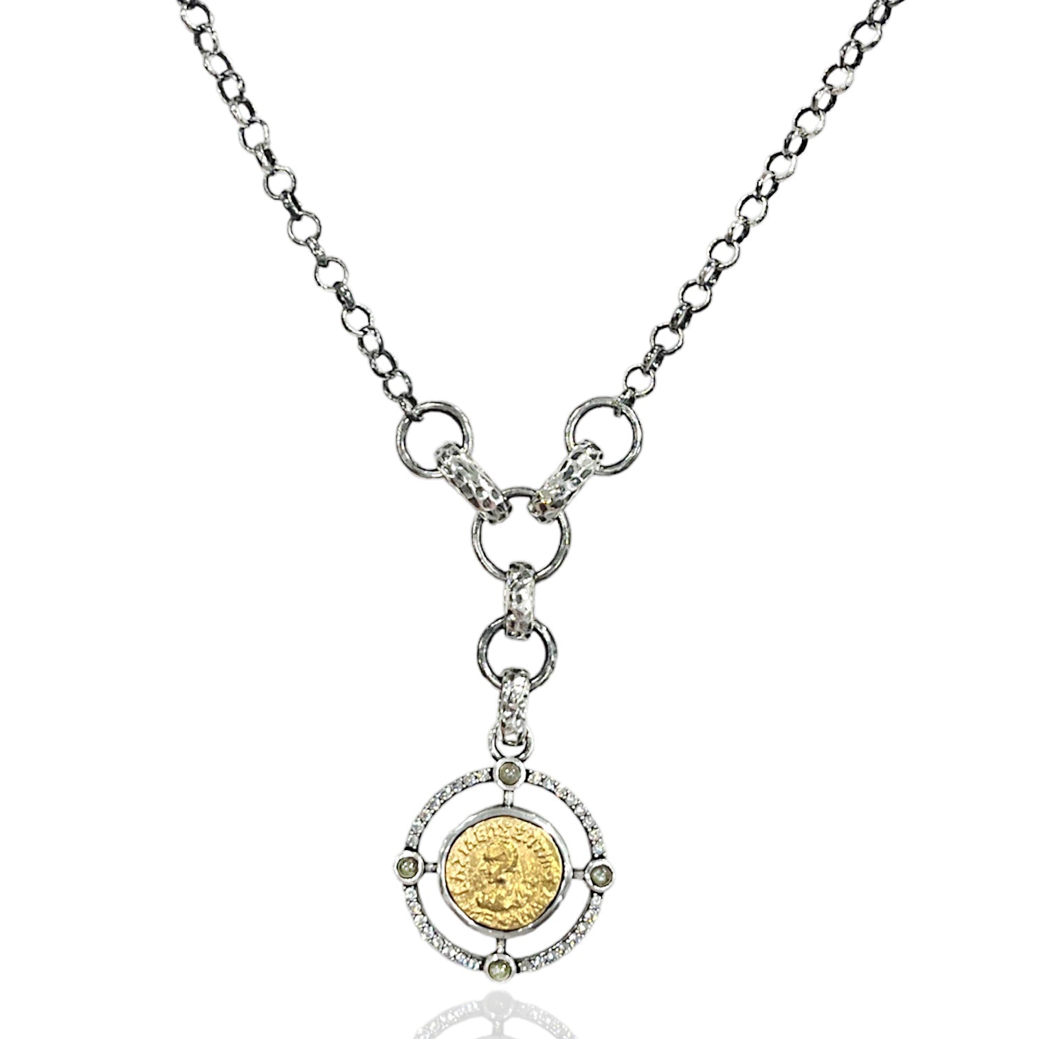 Tat2 N770 Miko Coin Necklace in GLD or VS