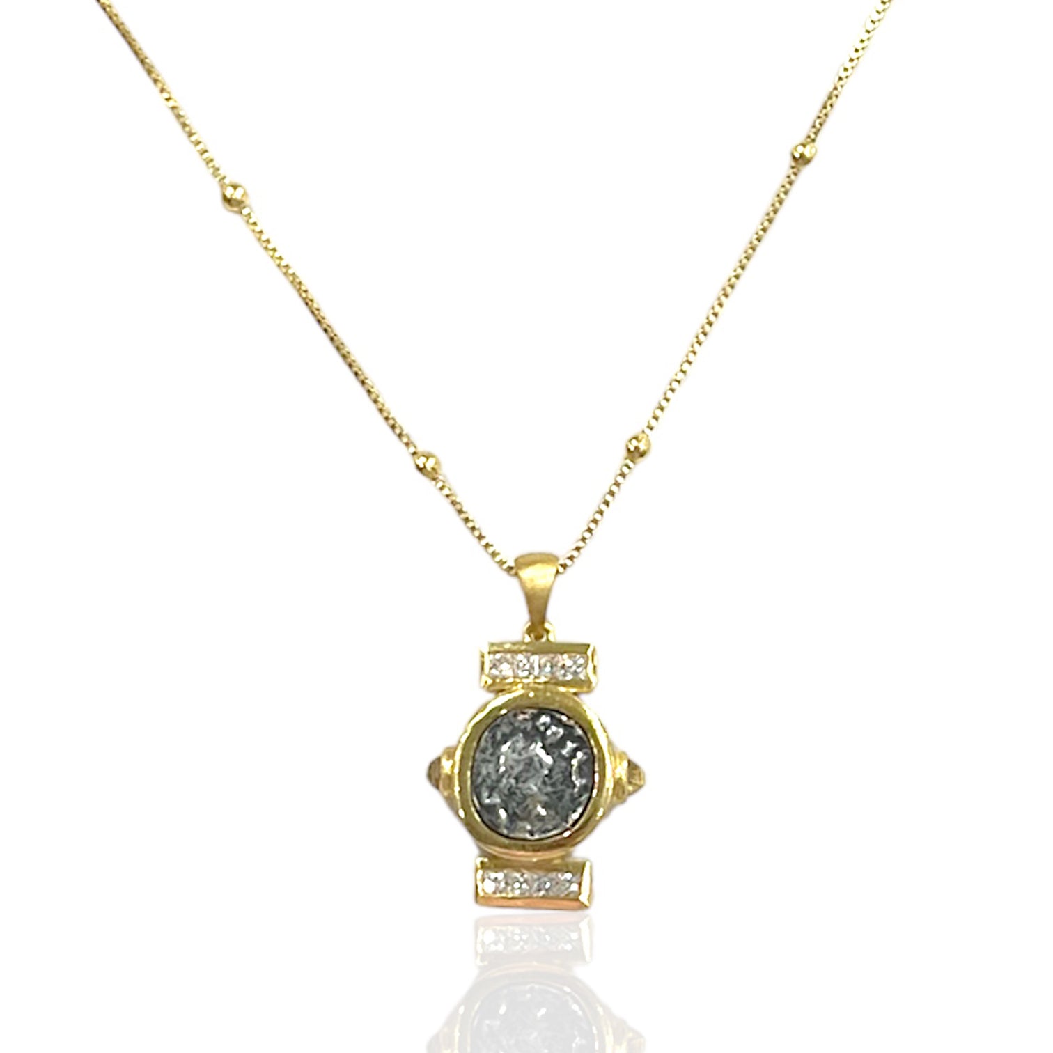 Tat2 N774 Leon Necklace in GLD/VS-CLR