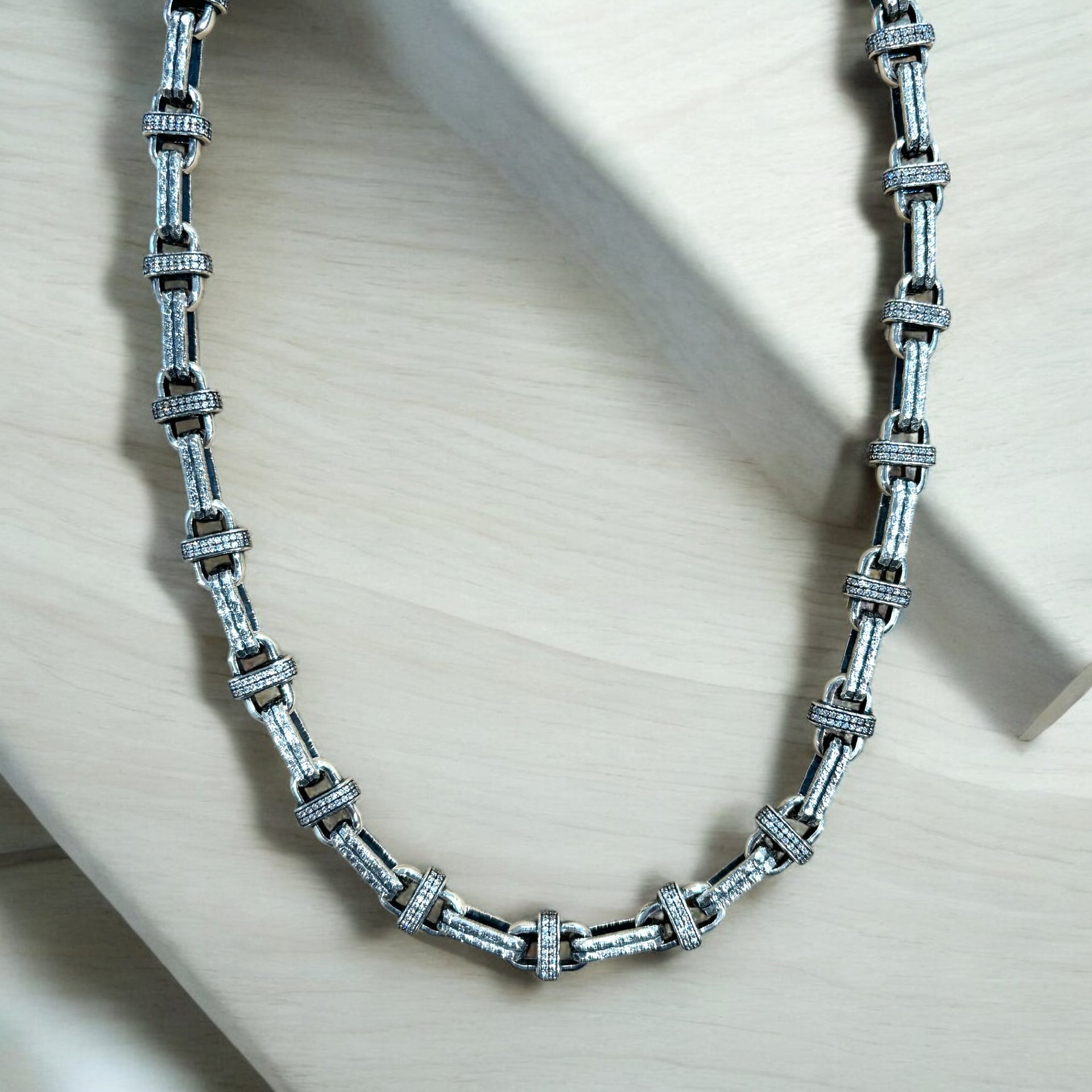 Tat2 N785 Costa Necklace in Vintage Silver