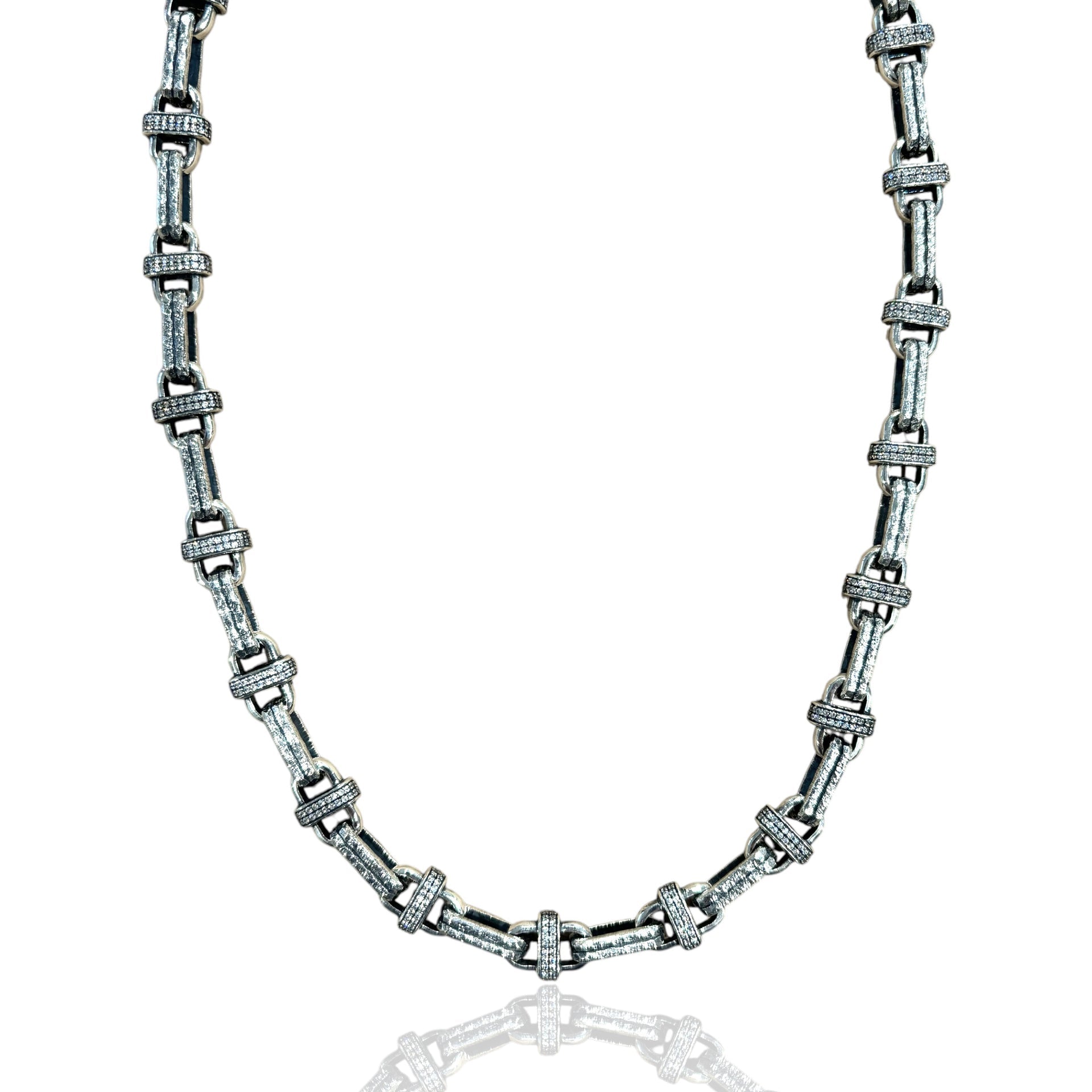 Tat2 N785 Costa Necklace in Vintage Silver