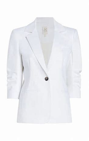 Cinq a Sept Denim Khloe Blazer ZJ219F3402Z in White