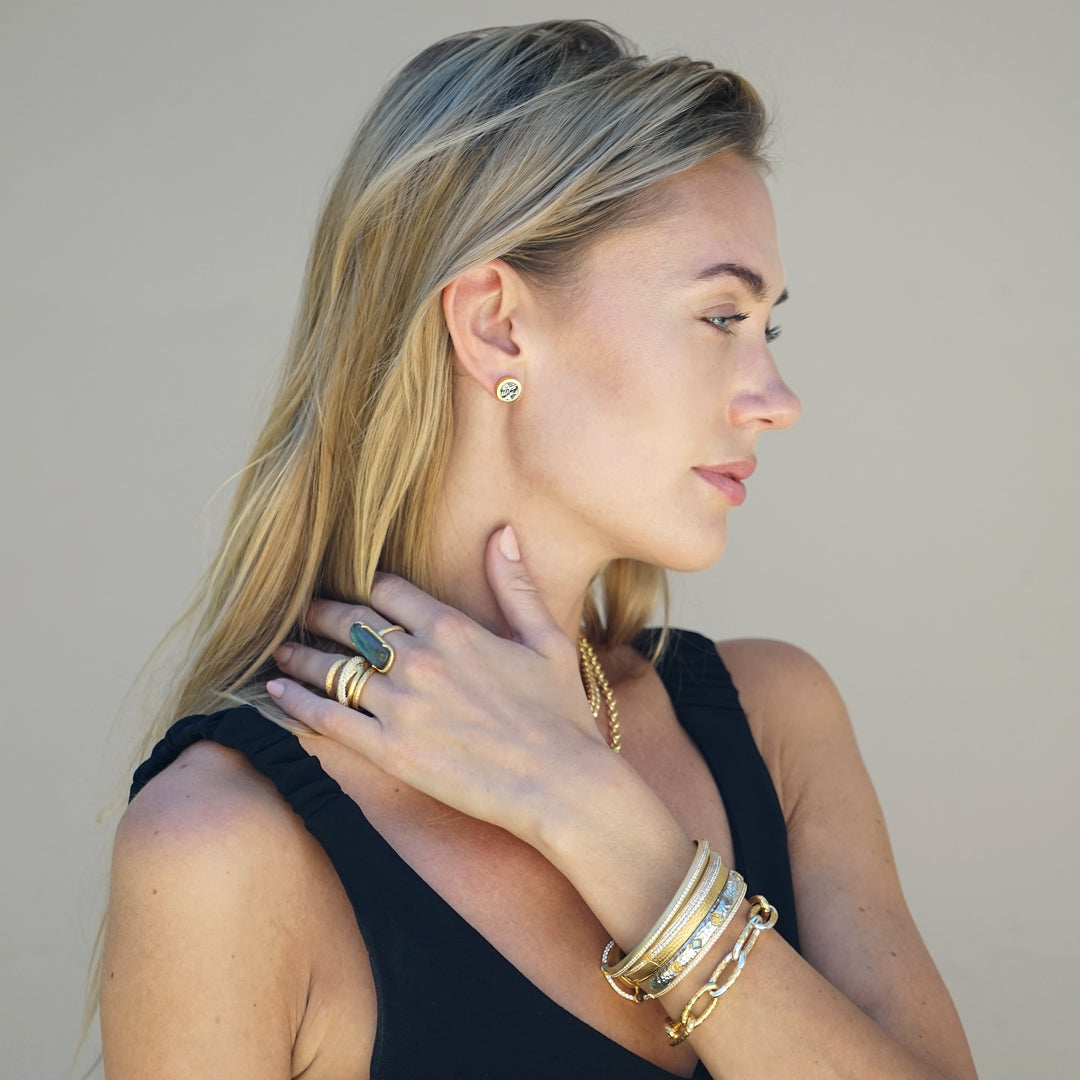TAT2 R114 Almora Layered Ring in Gold