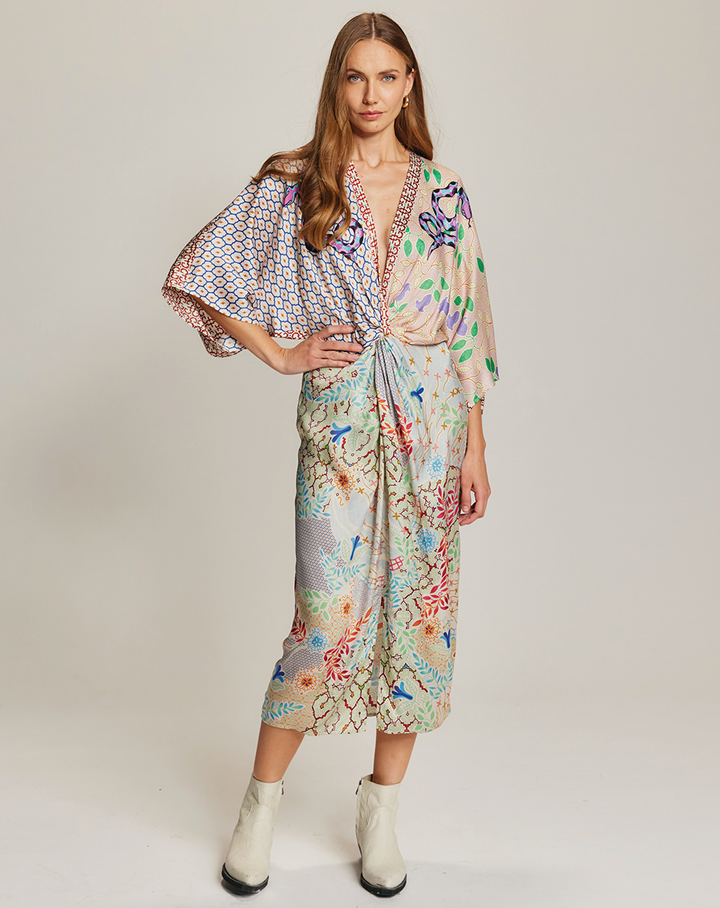 Me369 Camila Twisted Waist Dress