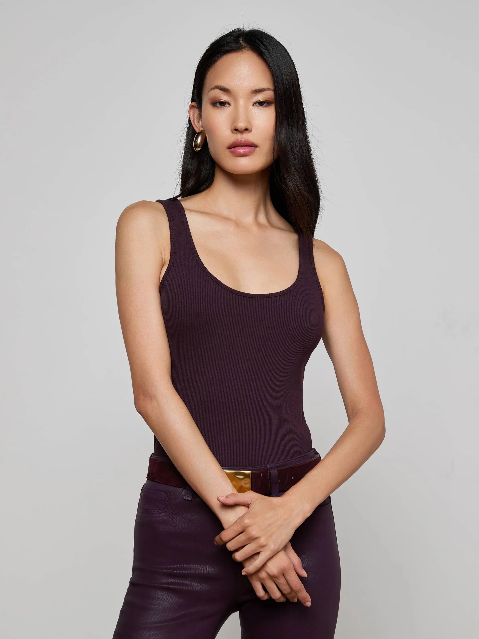 L’Agence Adria Scoop Tank Top 5788CMR
