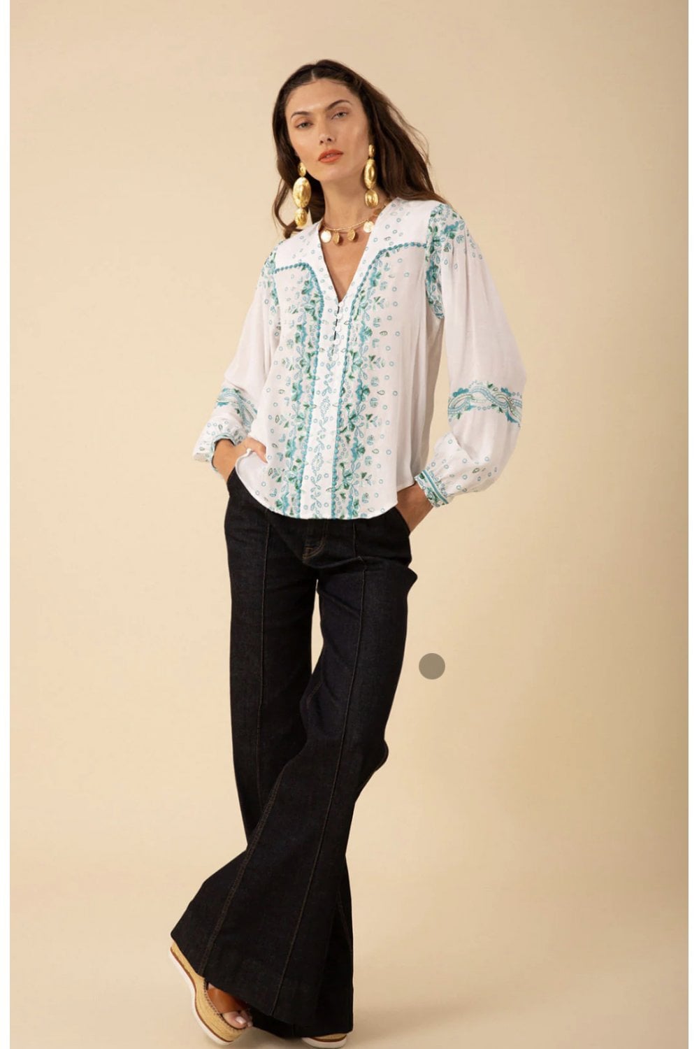 Hale Bob Embroidered Shirt H3YKN230A