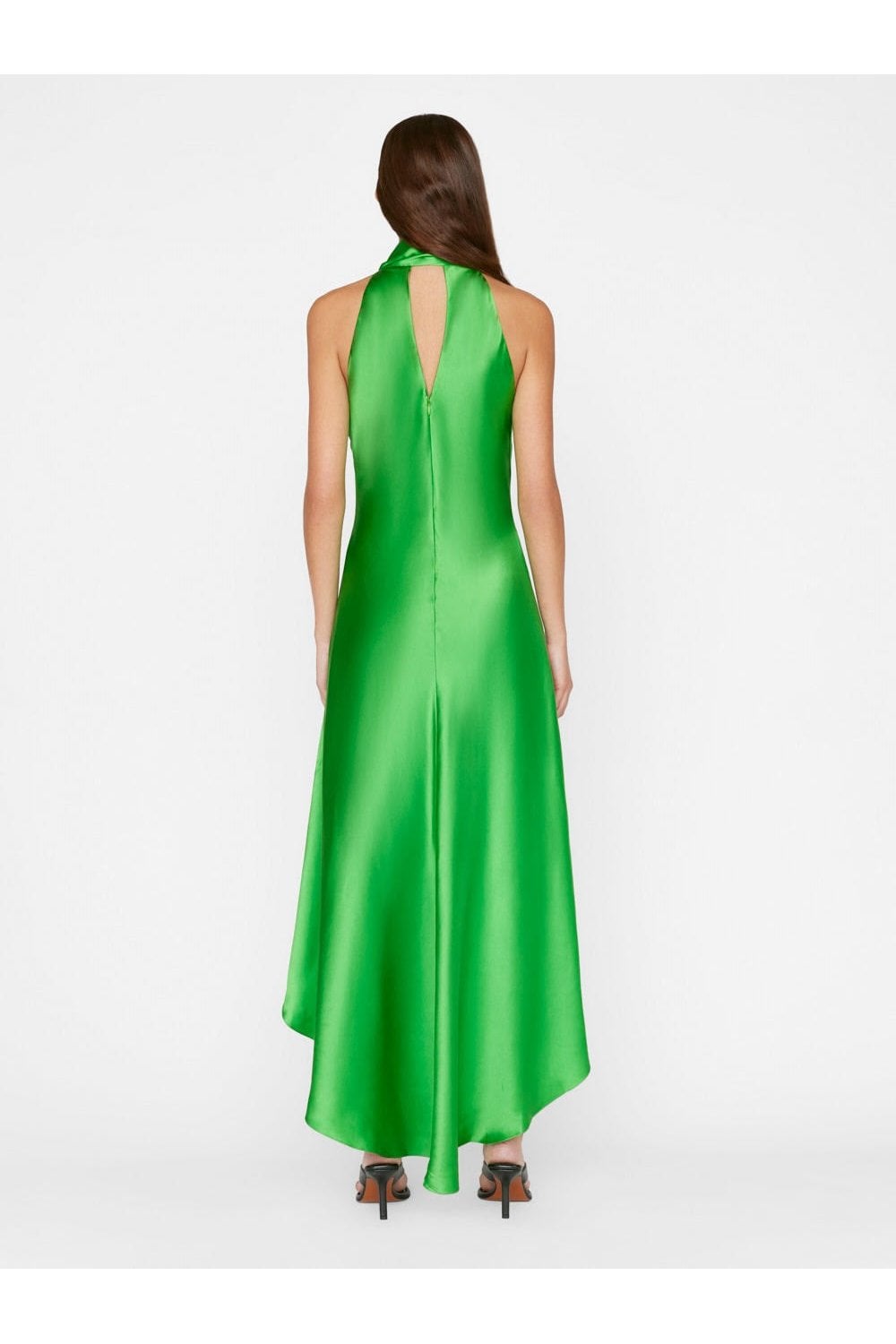 Frame Draped Neck-Tie Halter Dress LWWWD0650