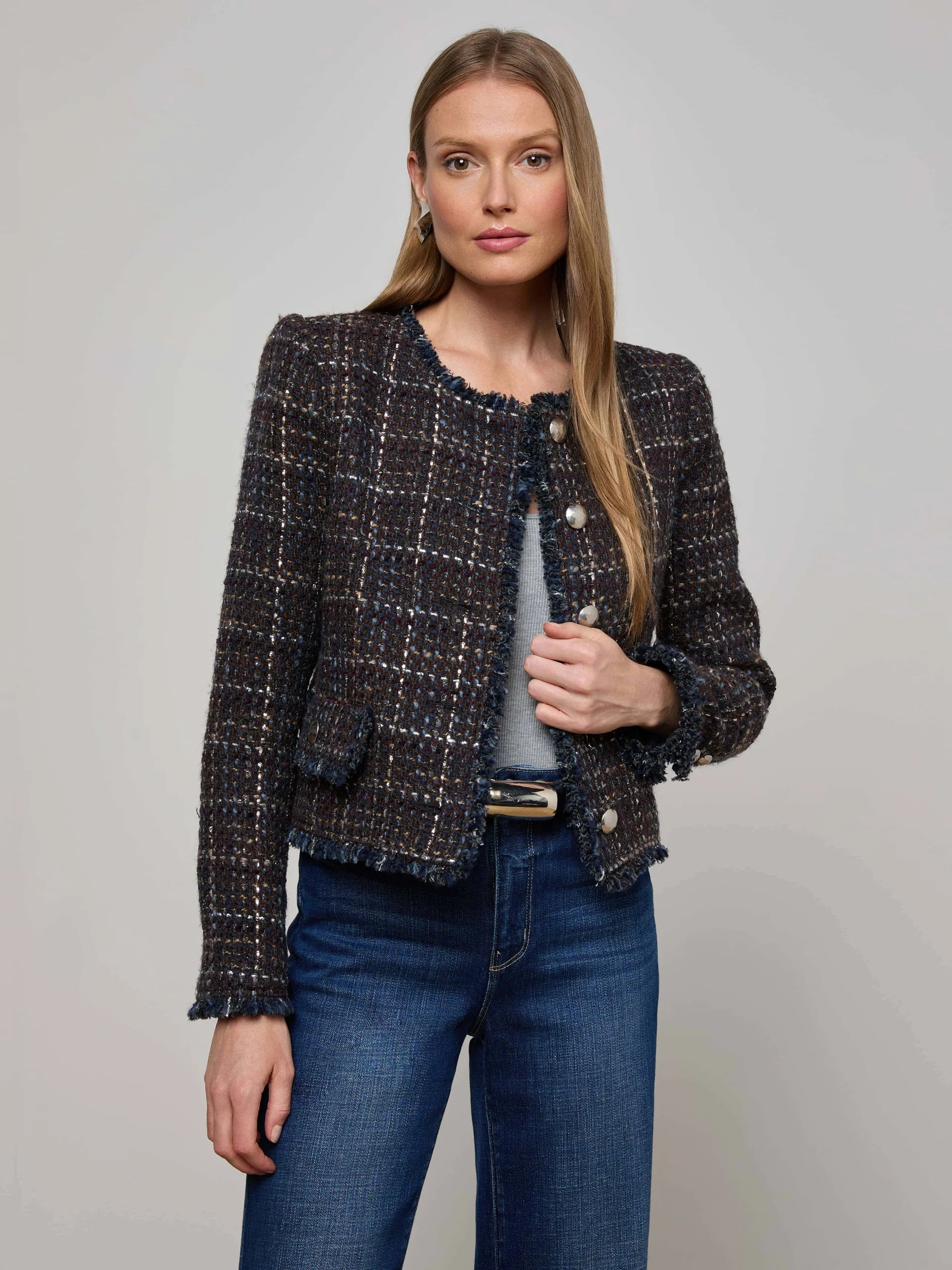 L'Agence Zaya Trim Jacket 1886GDK