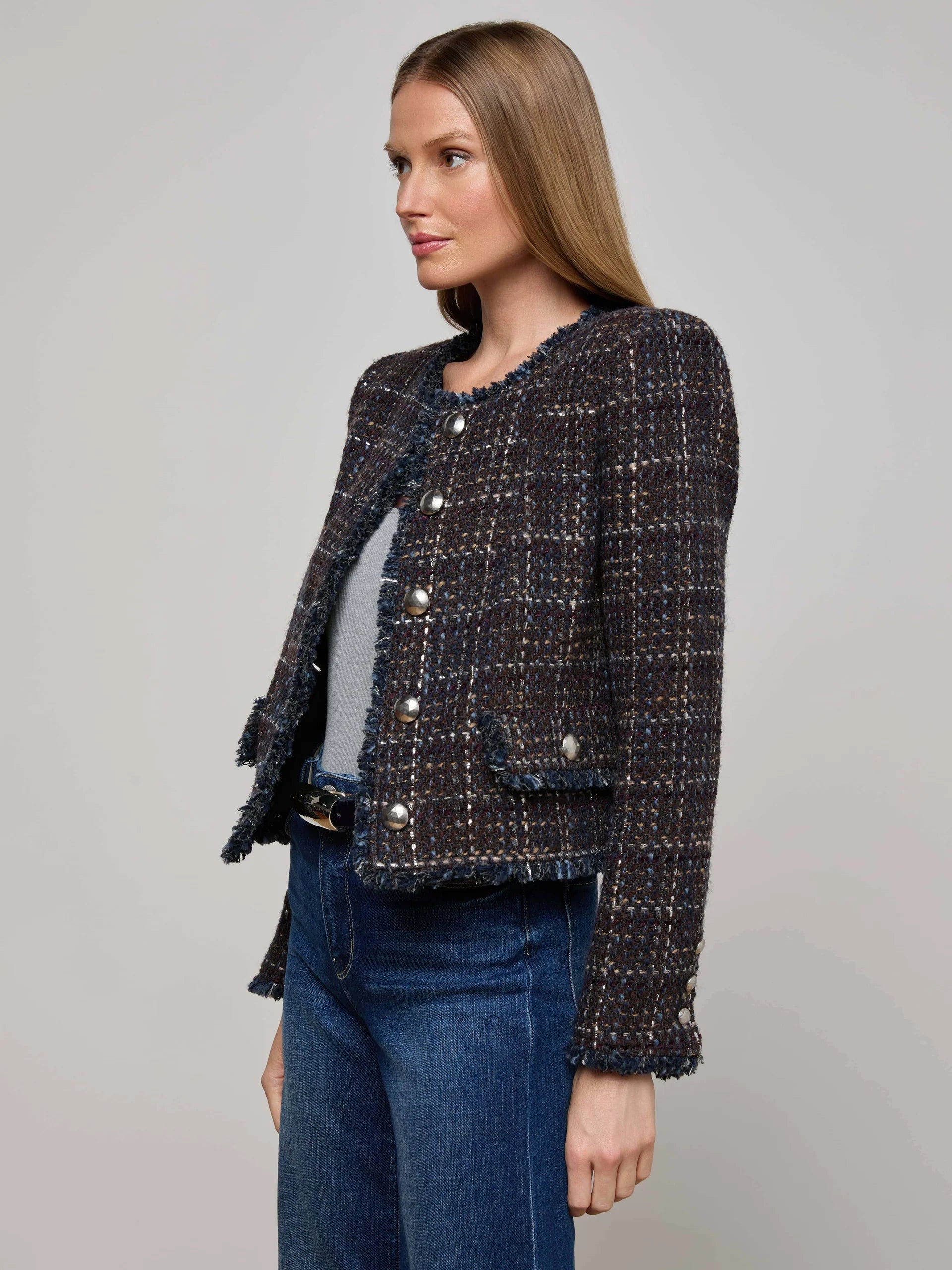 L'Agence Zaya Trim Jacket 1886GDK